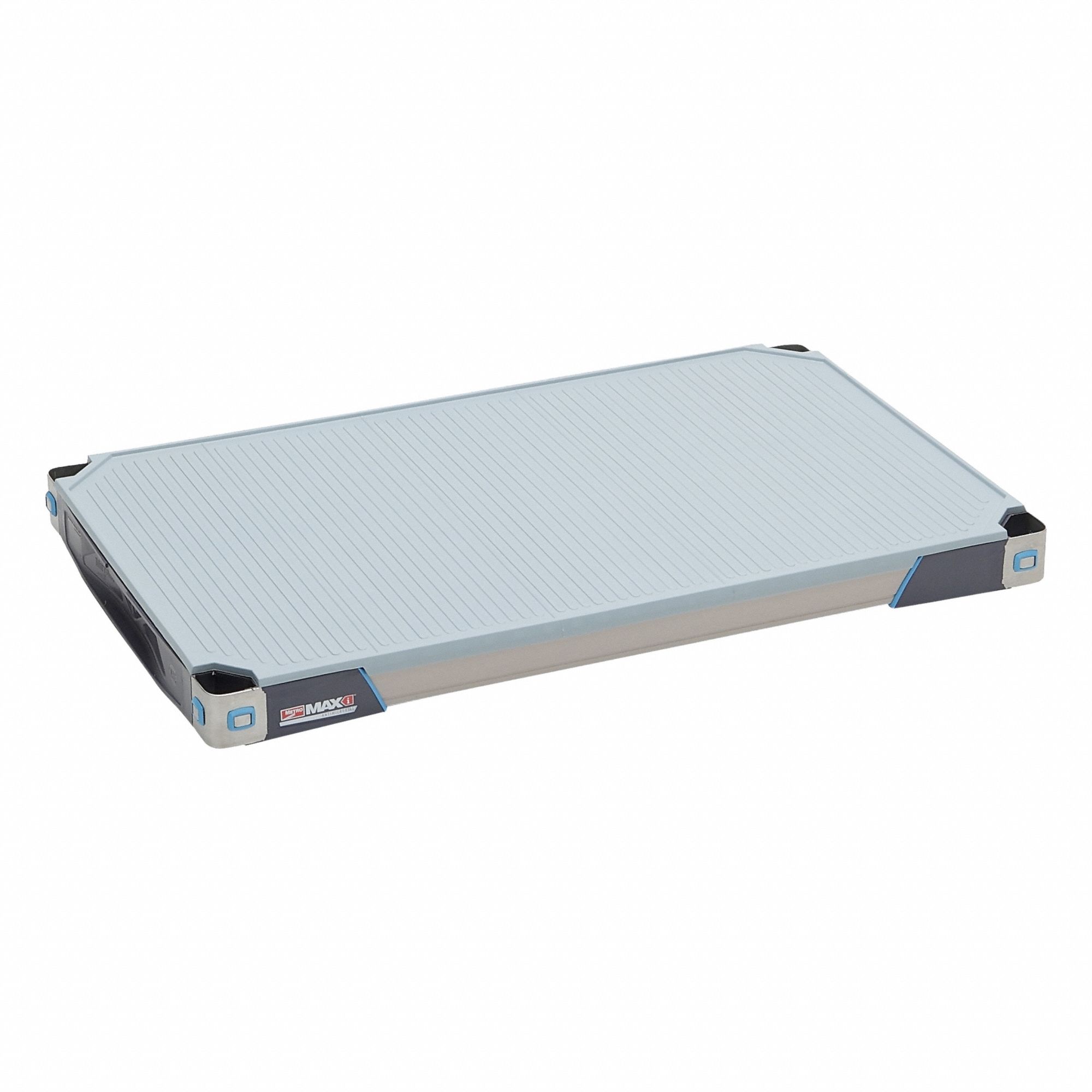 Shelf: 18 in x 30 in, Solid Shelf, 1, 000 lb Shelf Capacity, Antimicrobial/Corrosion-Resistant