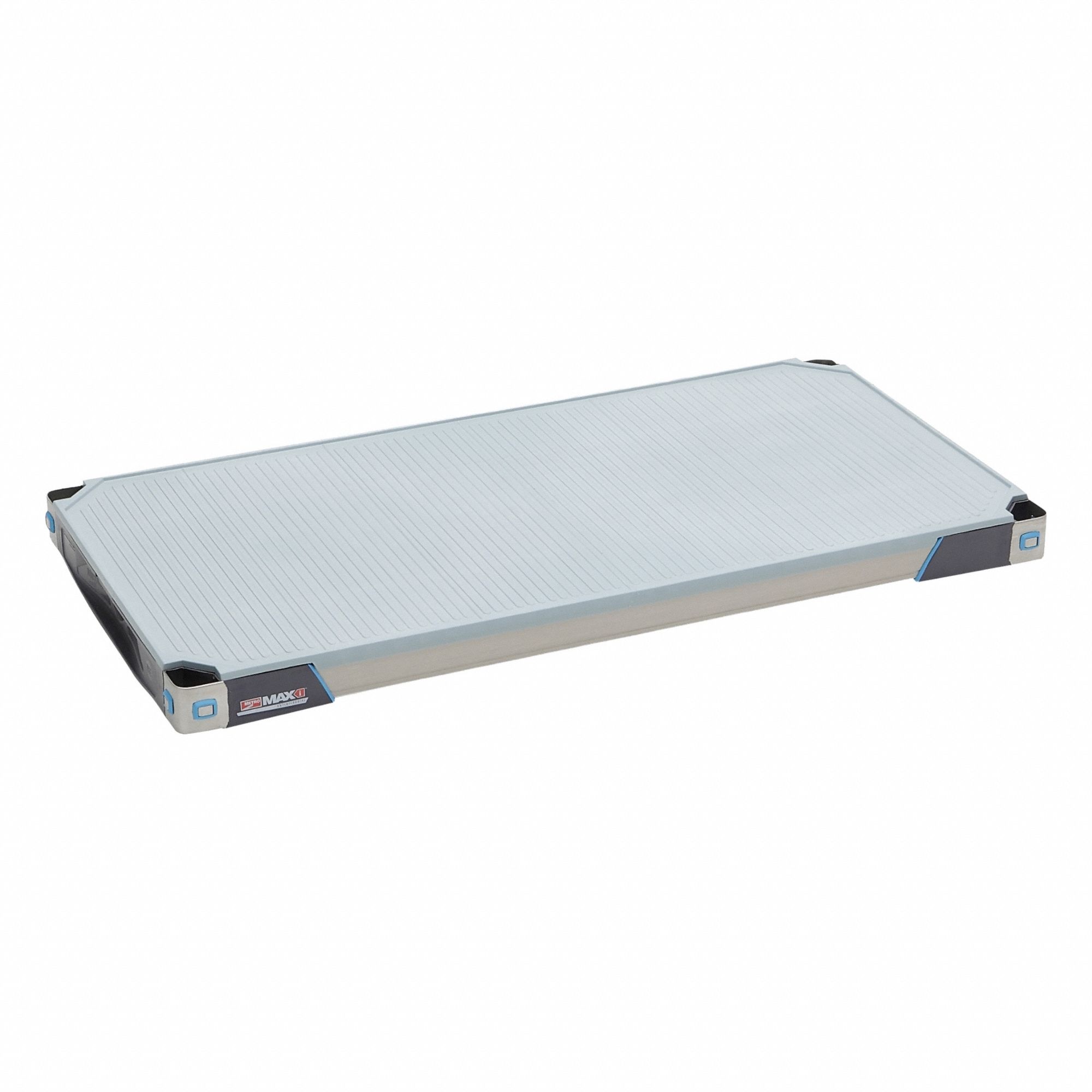 Shelf: 18 in x 36 in, Solid Shelf, 1, 000 lb Shelf Capacity, Antimicrobial/Corrosion-Resistant