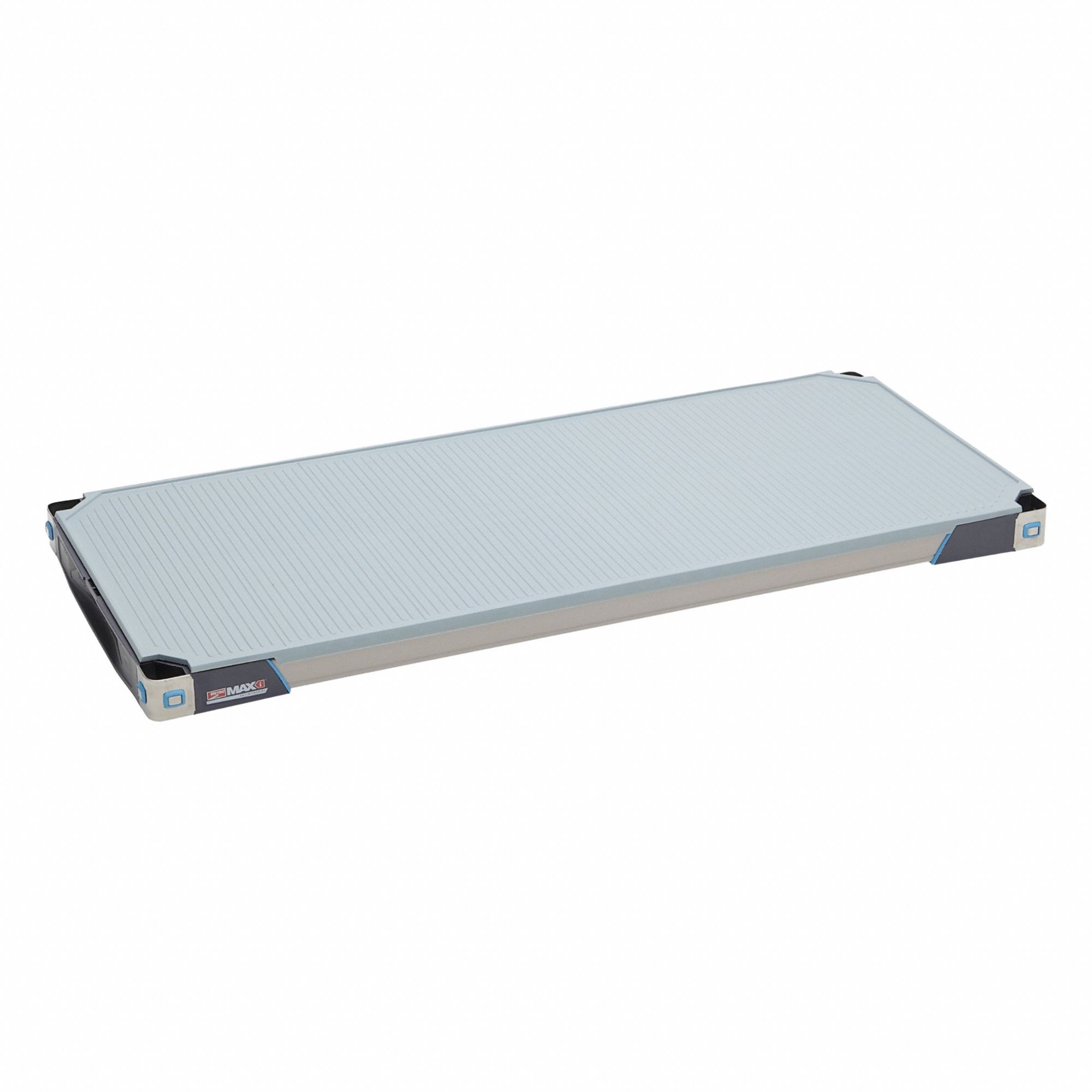 Shelf: 18 in x 42 in, Solid Shelf, 1, 000 lb Shelf Capacity, Antimicrobial/Corrosion-Resistant