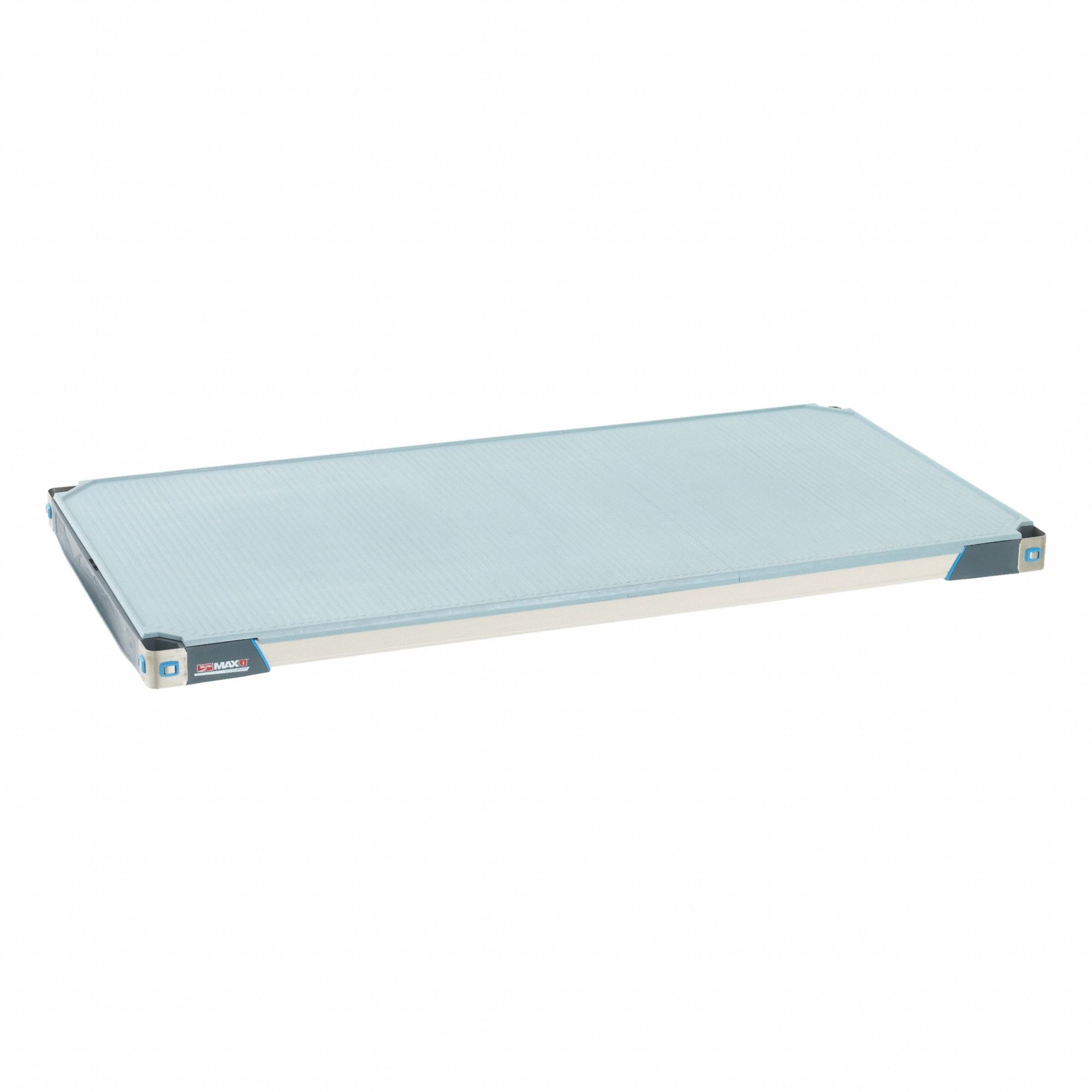 Shelf: 24 in x 48 in, Solid Shelf, 1, 000 lb Shelf Capacity, Antimicrobial/Corrosion-Resistant