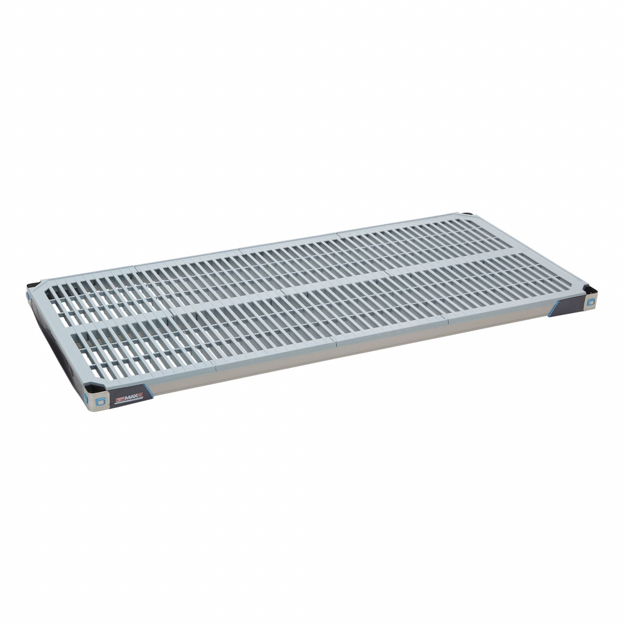Shelf: 24 in x 54 in, Ventilated Shelf, 750 lb Shelf Capacity, Polymer/Stainless Steel