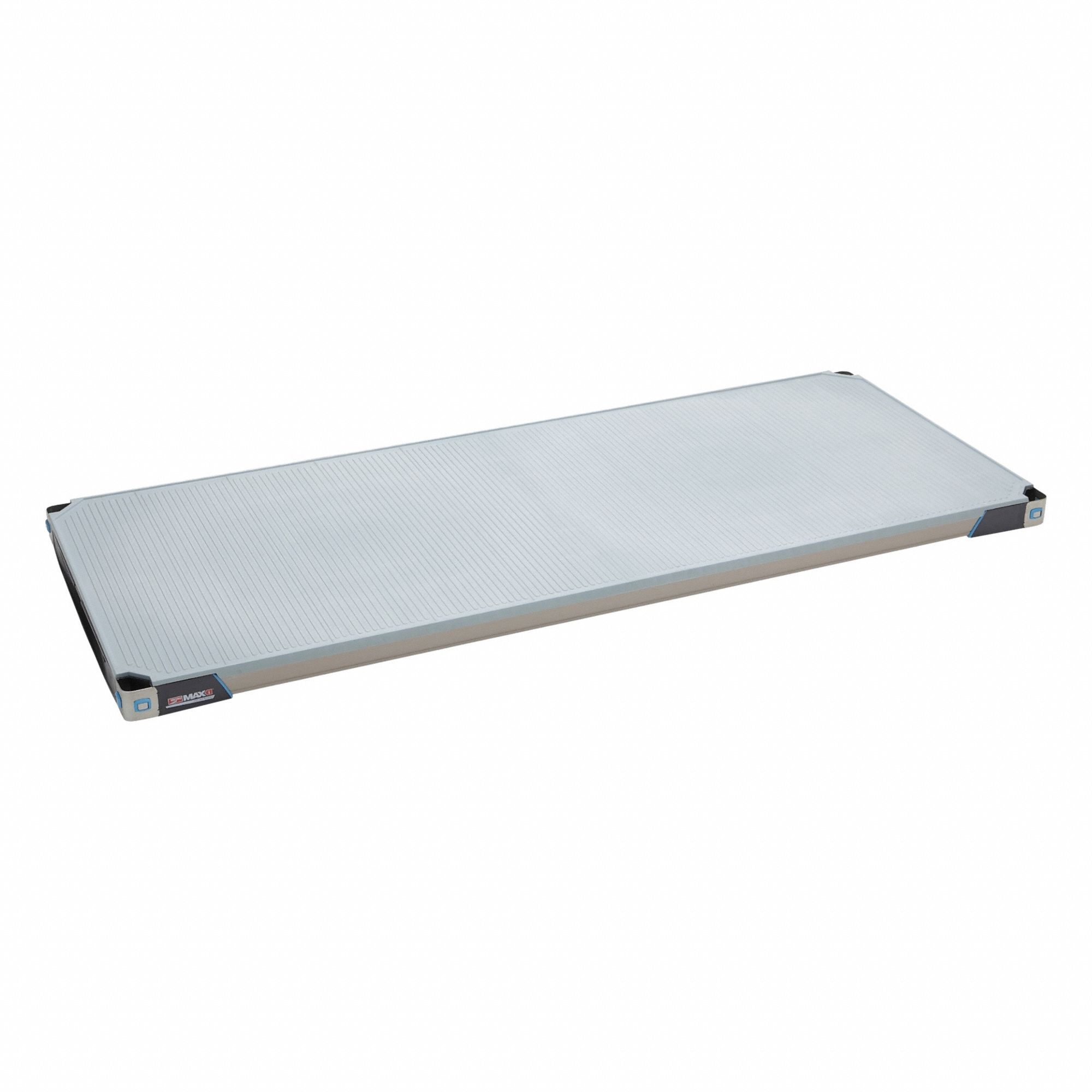 Shelf: 24 in x 60 in, Solid Shelf, 750 lb Shelf Capacity, Antimicrobial/Corrosion-Resistant