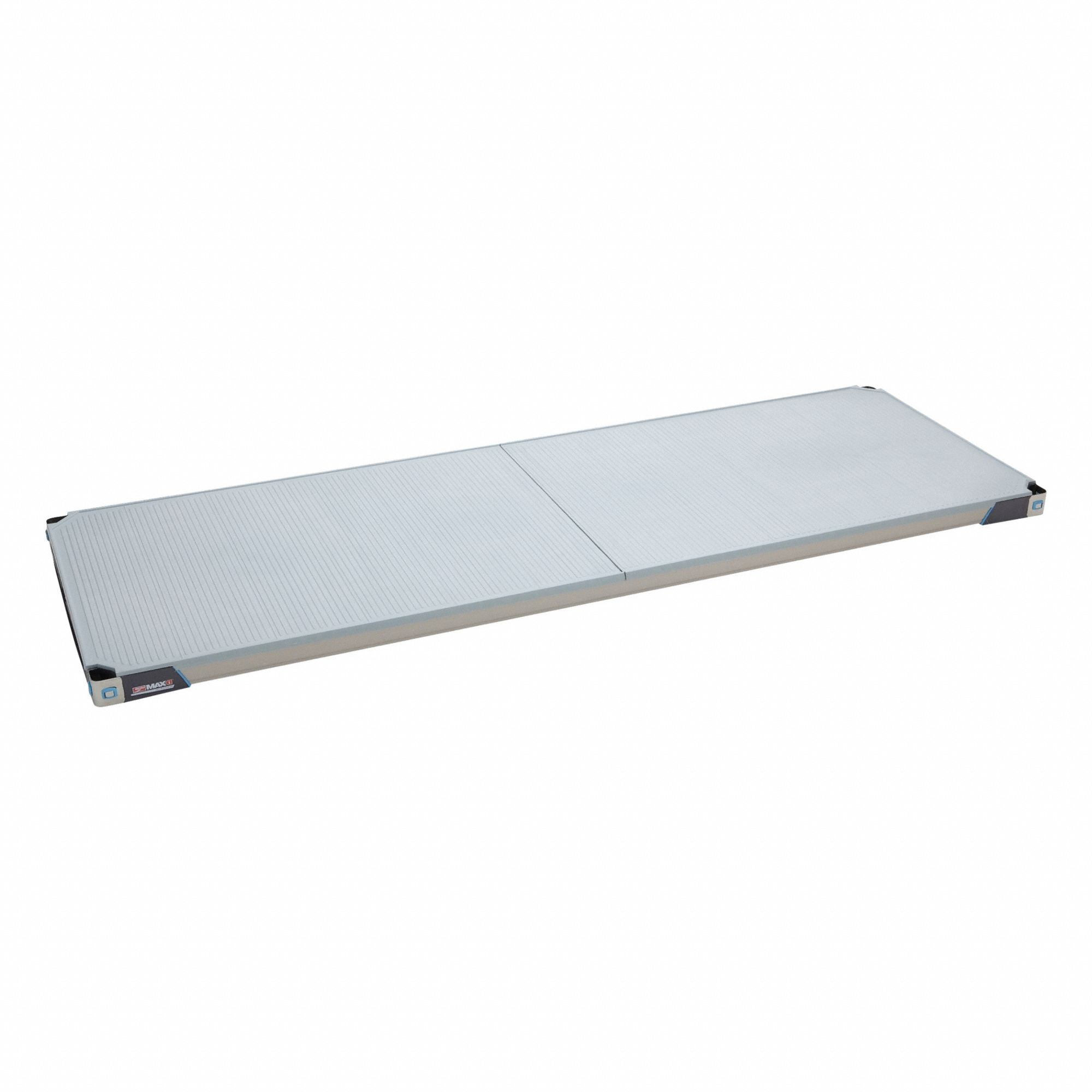 Shelf: 24 in x 72 in, Solid Shelf, 750 lb Shelf Capacity, Antimicrobial/Corrosion-Resistant
