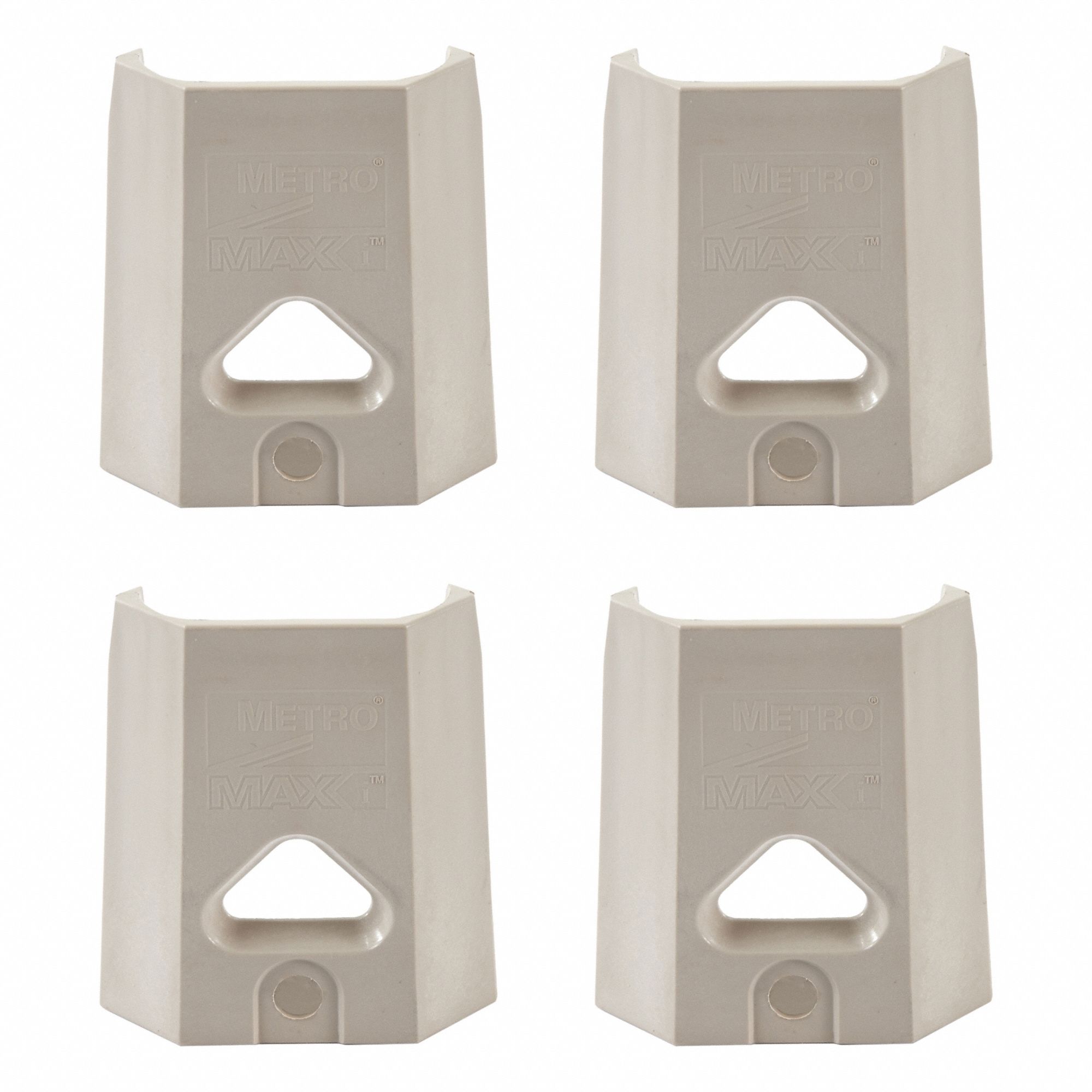 Shelf Wedge: MetroMax i Shelving, 2 5/16 in x 13/16 in x 2 1/2 in, Polymer, Taupe