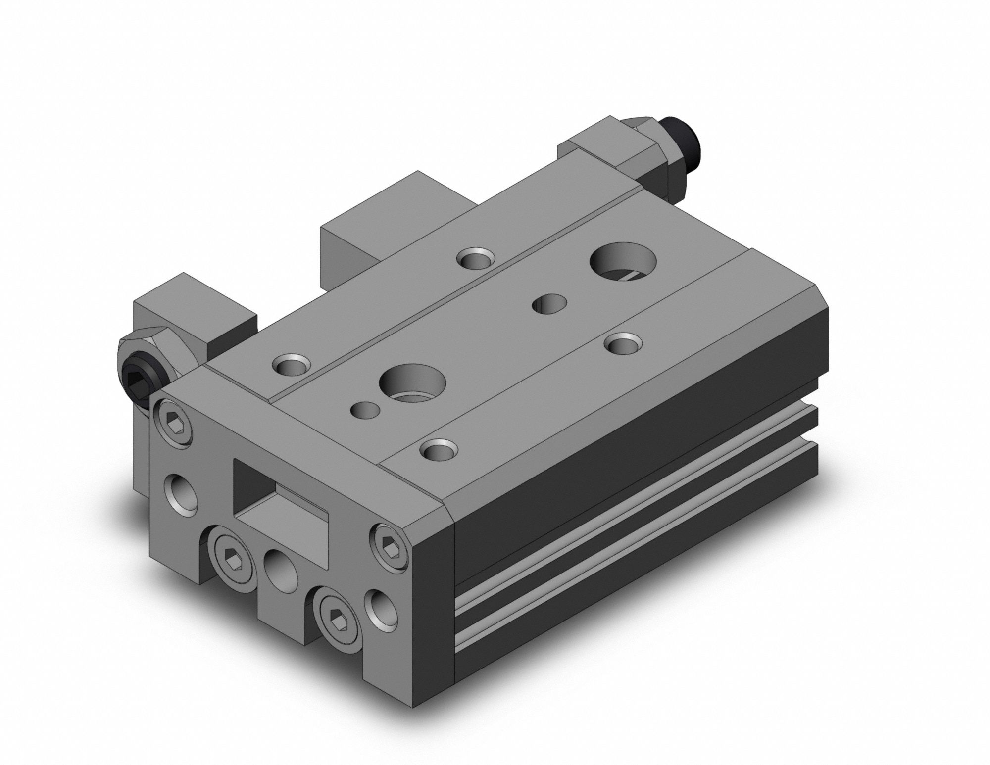 Air Slide Table: 20 mm Stroke Lg, 12 mm Bore Dia, Mfr Part # MXS12-20A, MXS Series, Metric