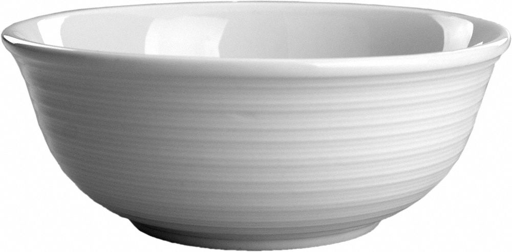 Soup Bowl: Marzano, 15 oz Capacity, Bright White, Porcelain, 5 1/2 in Dia, 2 1/8 in Overall Ht