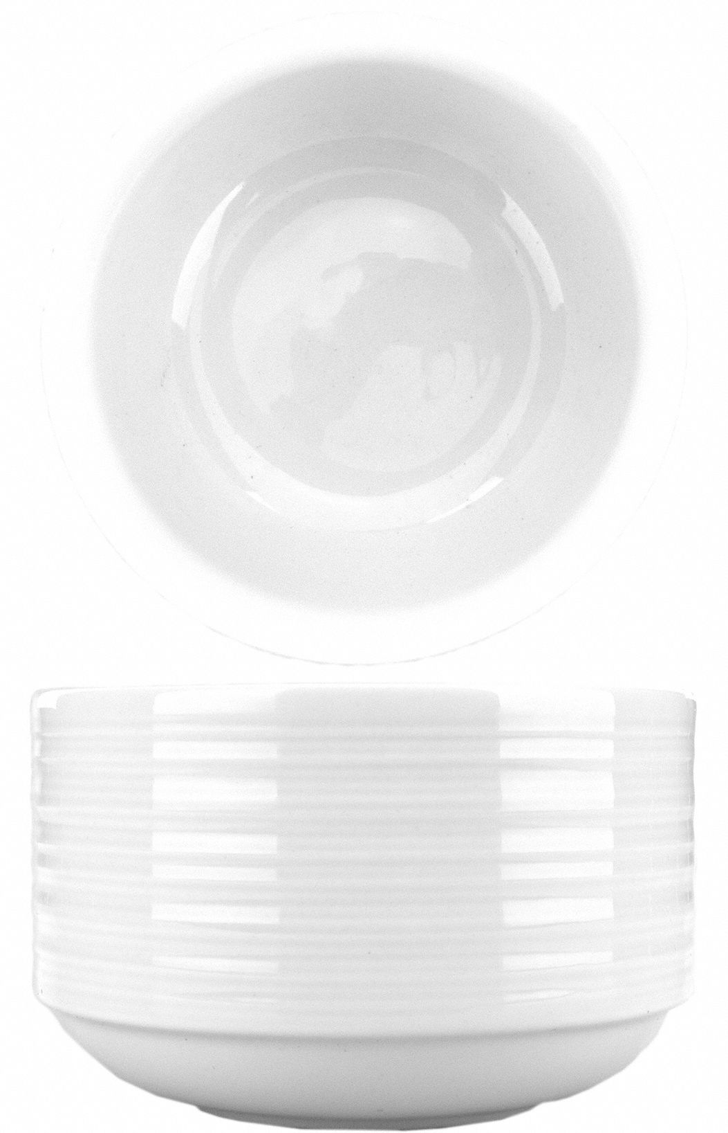 Bouillon Bowl: Marzano, 9 oz Capacity, Bright White, Porcelain, 3 3/4 in Dia