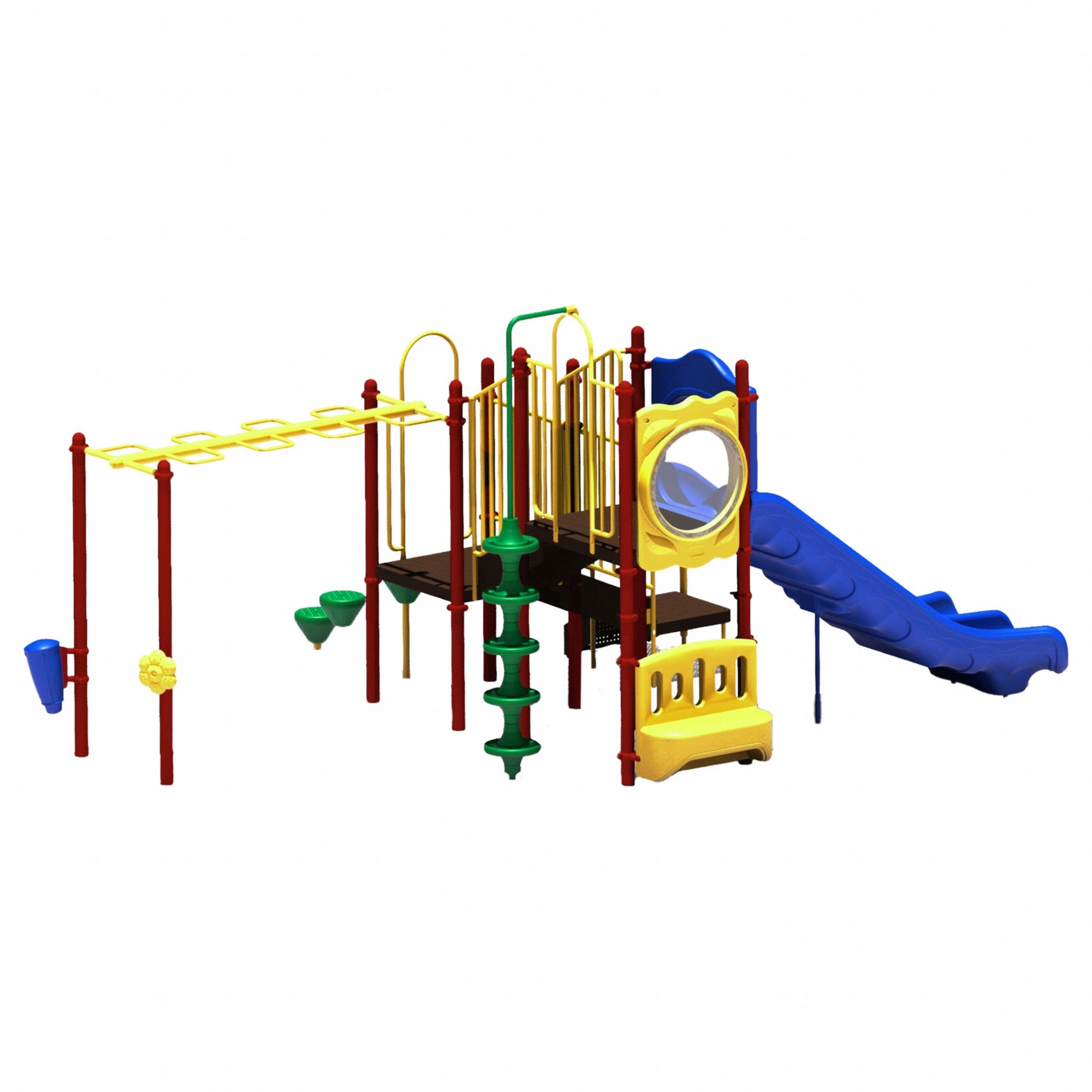Playground: In-Ground Kit, 32.7 ft Installation Zone Lg, 27.6 ft Installation Zone Wd