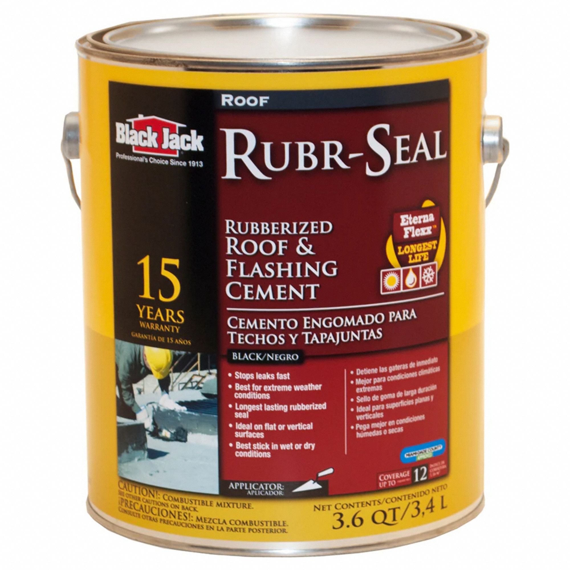 BLACK JACK, Asphalt Roof Coatings, Asphalt, FLASHING CEMENT 806JY3