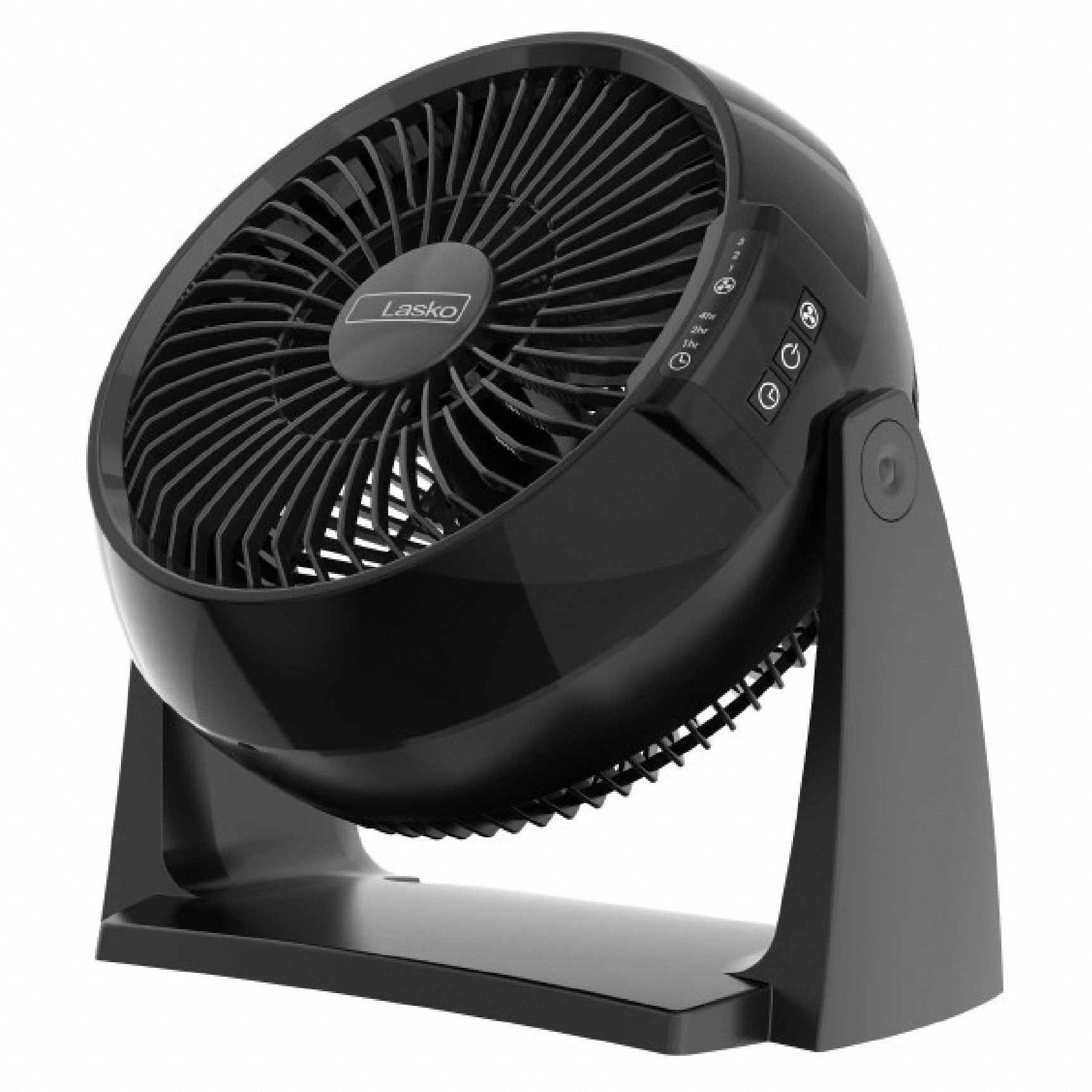 LASKO Power Circulator Fan: 10 in Blade Dia, Non-Oscillating, 3 Speeds,  570/840 cfm, Plug-In
