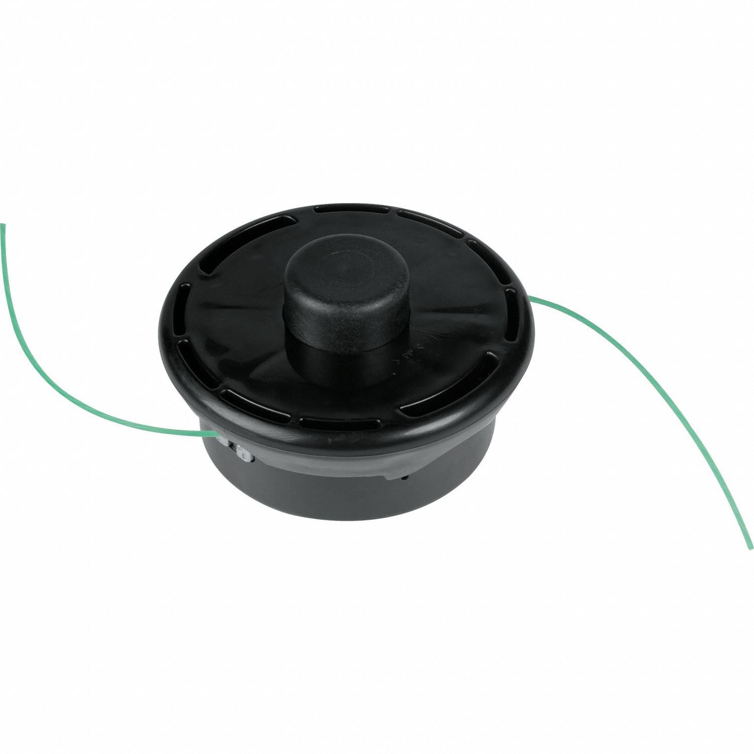 MAKITA String Trimmer Head: Plastic, 4.25 in Dia, Twisted, Black, Compatible w/ String Trimmers (MPN 197297-1). Key specifications — Brand: MAKITA; Compatible Manufacturer Number: ER400MP; Compatible Product Type: String Trimmers; Material: Plastic.