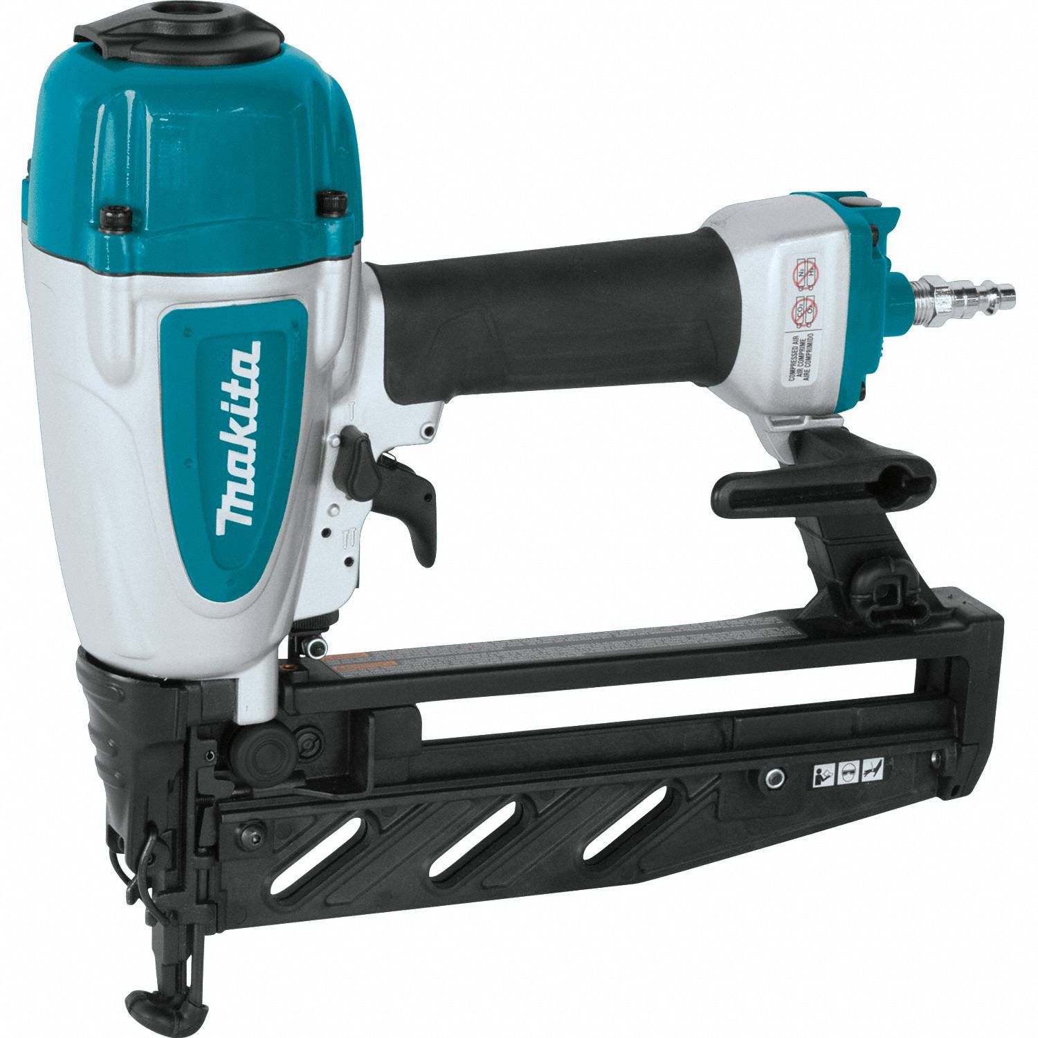 Nail Gun: Finish, Straight, For 16 ga Nail Gauge, For 1 in to 2 1/2 in Nail Lg Range