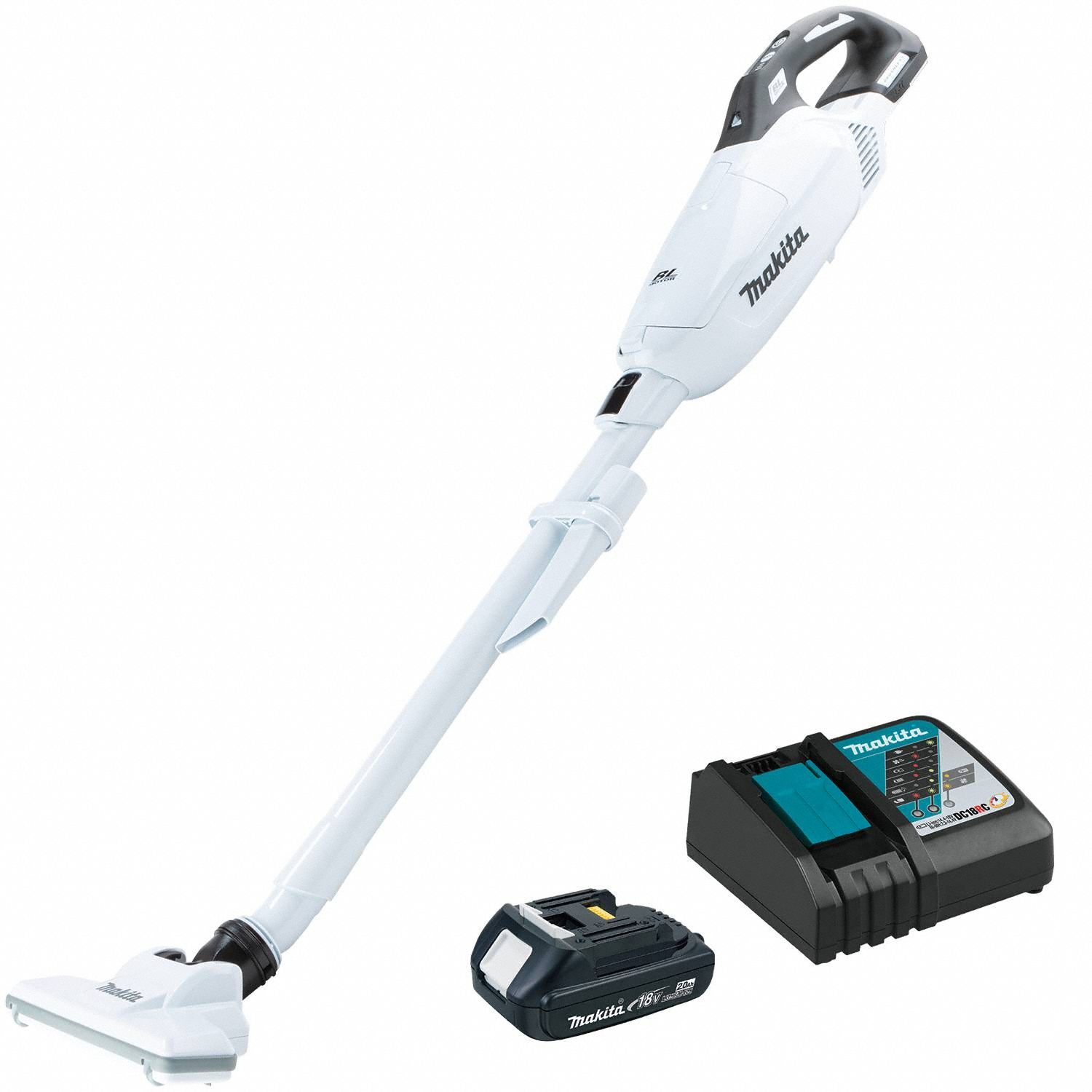 Cordless Upright Vacuum: 9 in Cleaning Path Wd, 42 cfm Air Flow, 3.1 lb Wt, 65 dB Sound Level