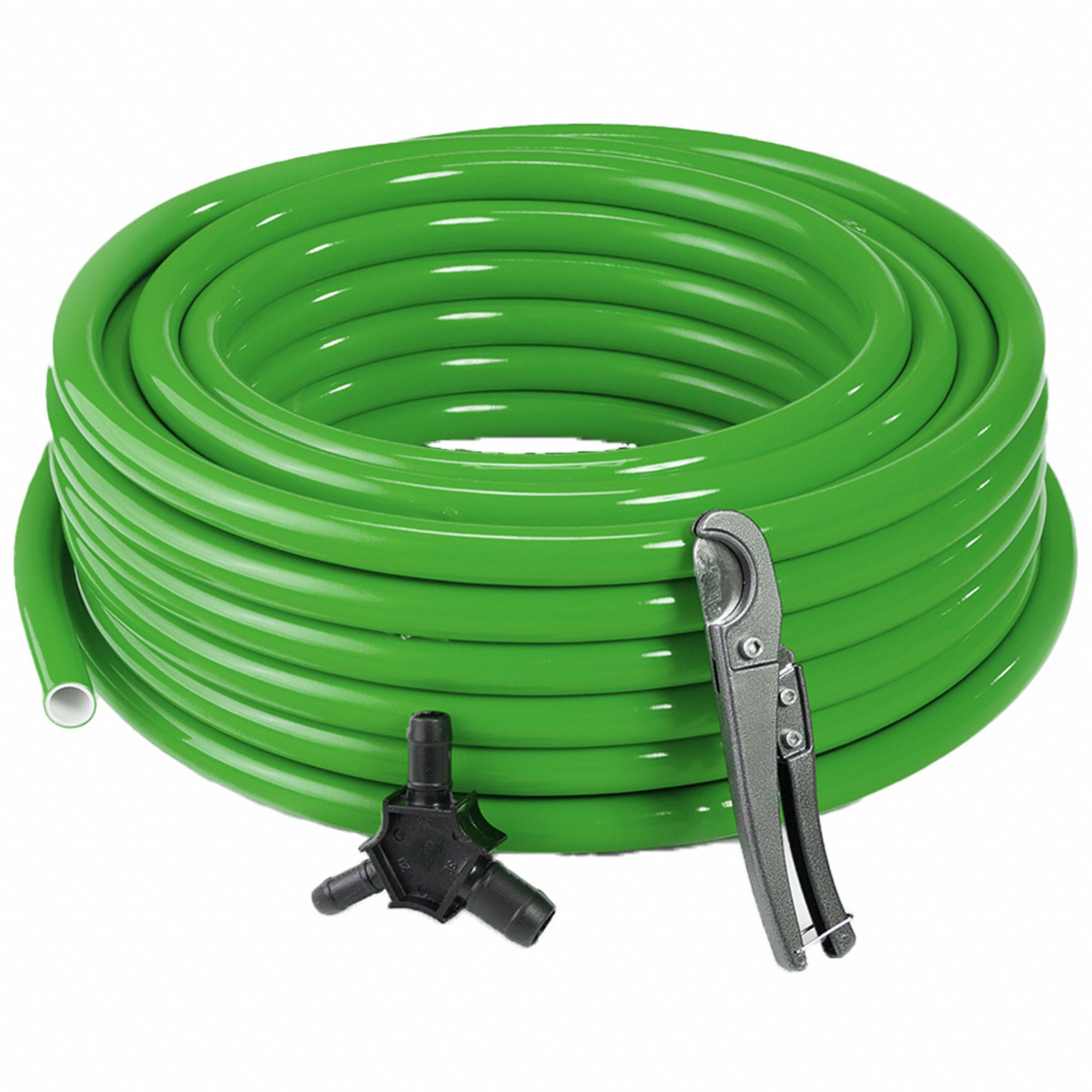 Maxline compressed air tubing: HDPE, Green, 1 1/4 in Outside Dia, 1 in Inside Dia