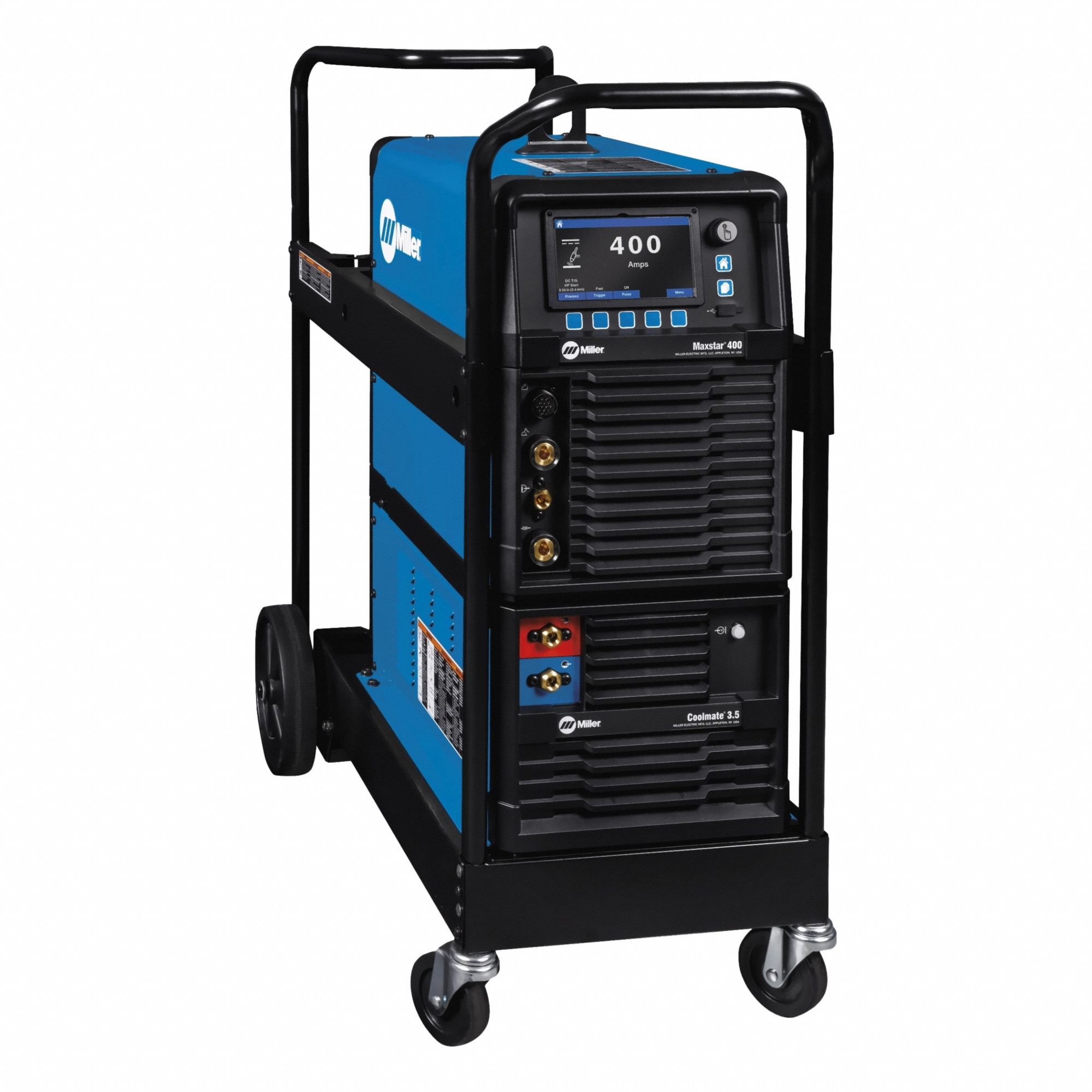 TIG Welder: Maxstar 400, DC, Power Source w/Cooler Power Supply & Running Gear