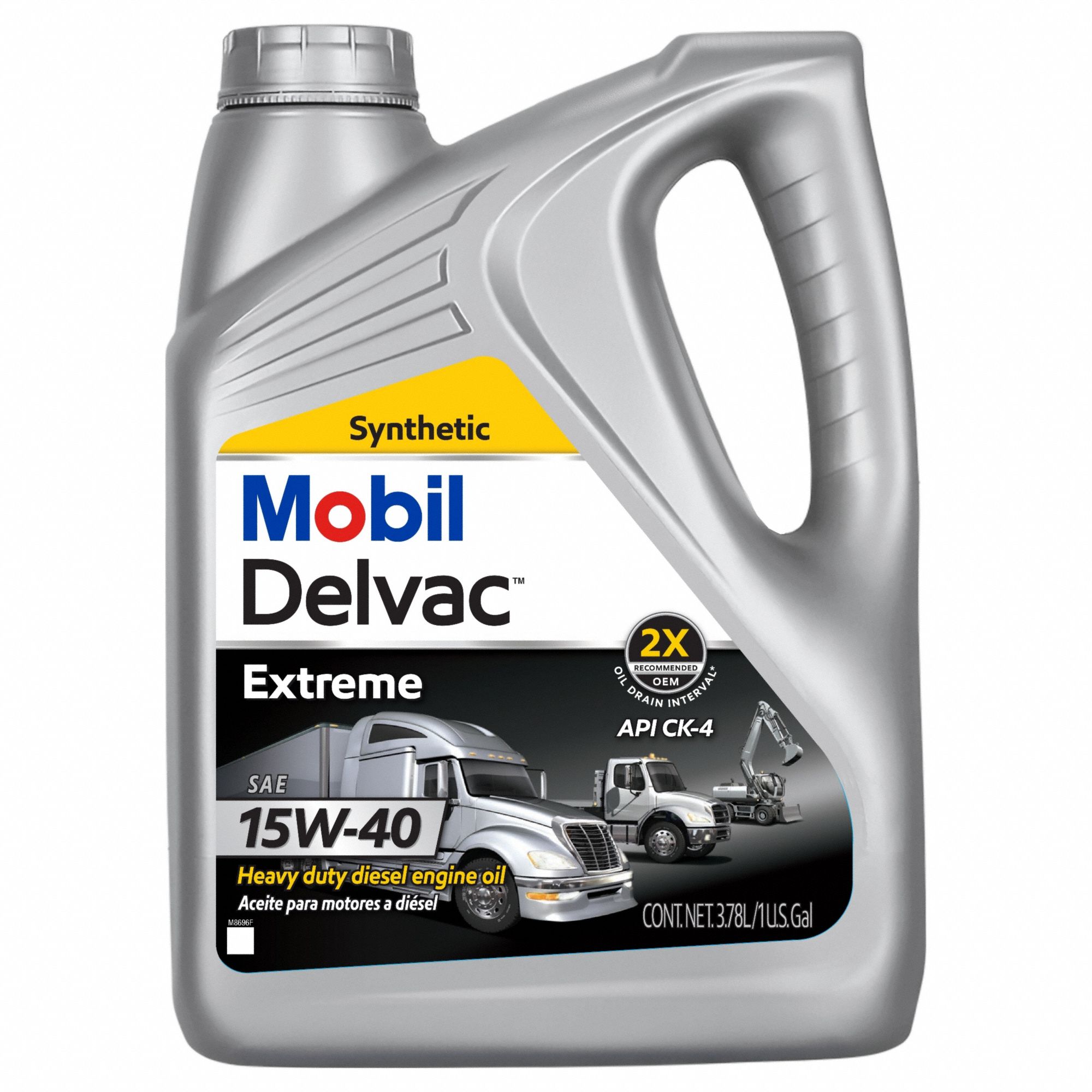 MOBIL 122448 MOBIL DELVAC EXTREME 15W-40, 4X1 Gallon 805Y34