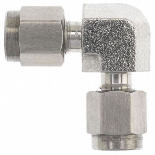 Union Elbow, 1/2 X 1/2 316 Stainless Steel Double Ferrule Tube Fitting
