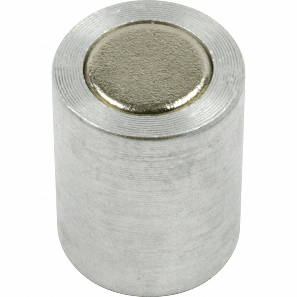 Alnico Magnet: Encased, 0.5 in Thick, 3/8 in Outside Dia, Round