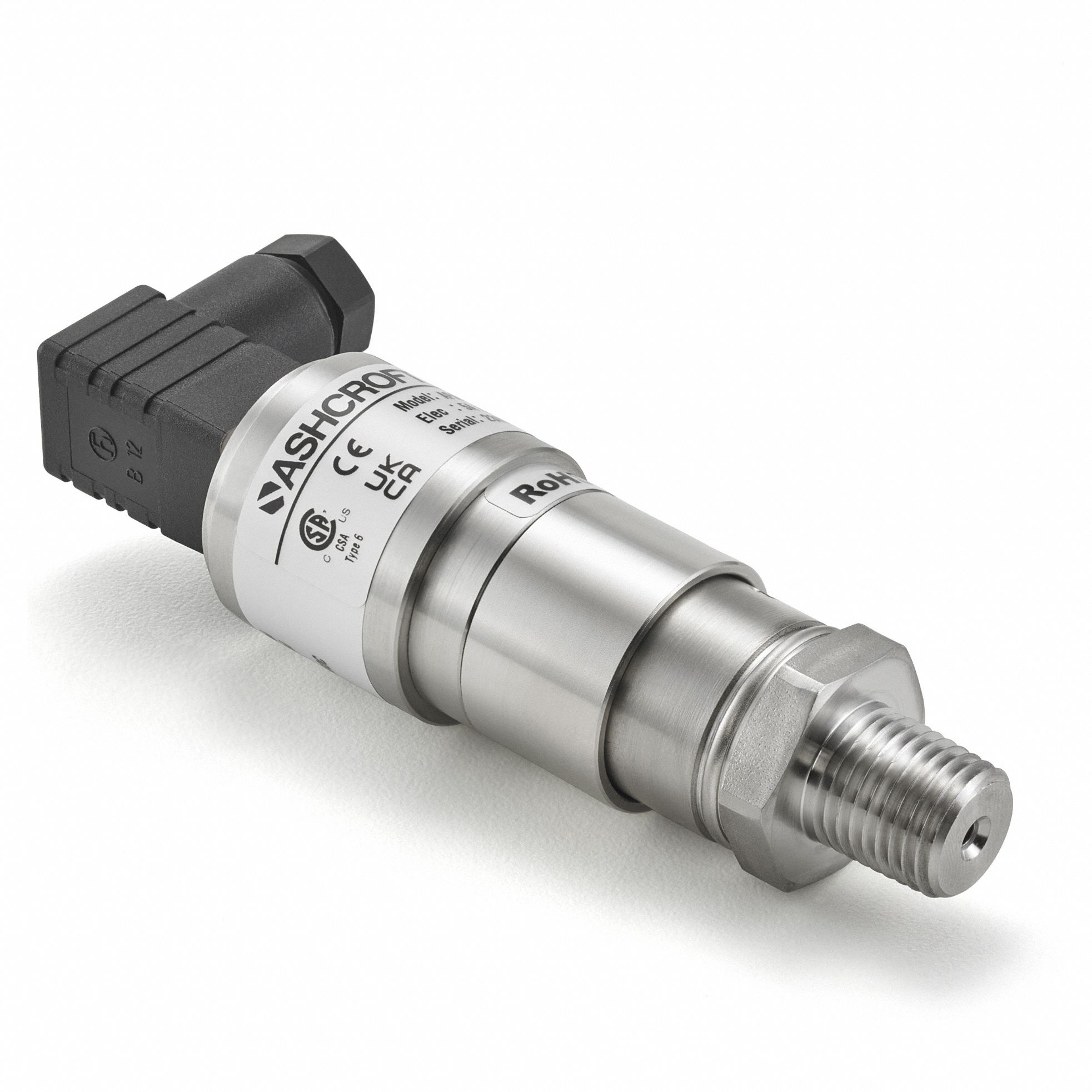 ASHCROFT, Piston Actuator, 1NO/1NC, Pressure Switch - 36K037