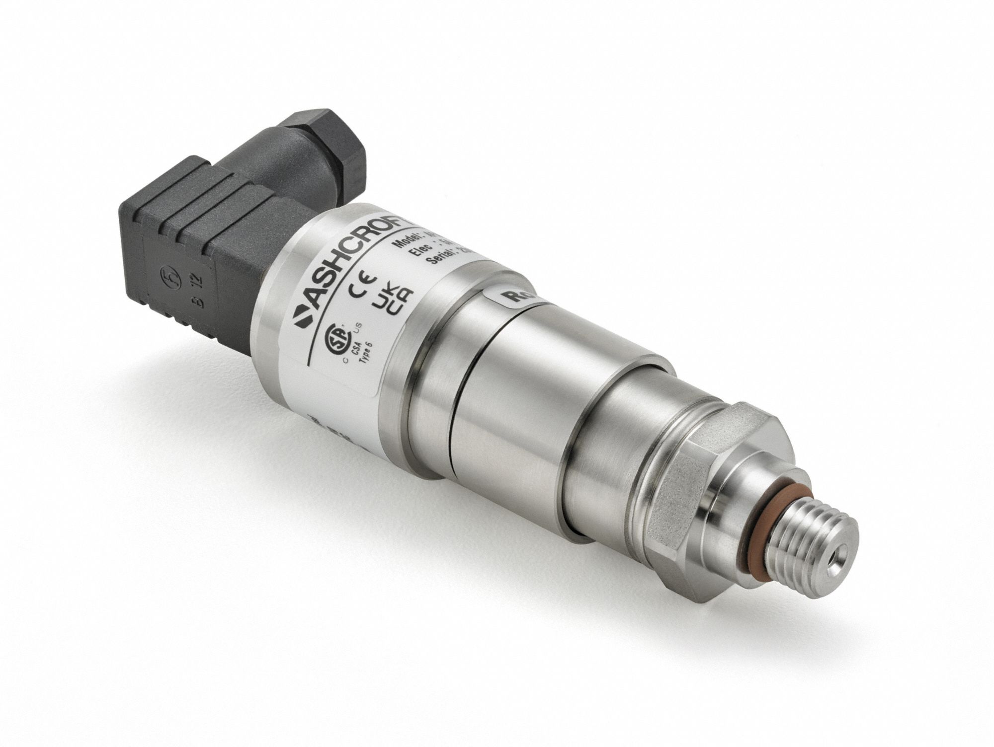 Pressure Switch: Piston Actuator, 1NO/1NC, 100 psi – 1, 000 psi, 7/16-20" SAE Male