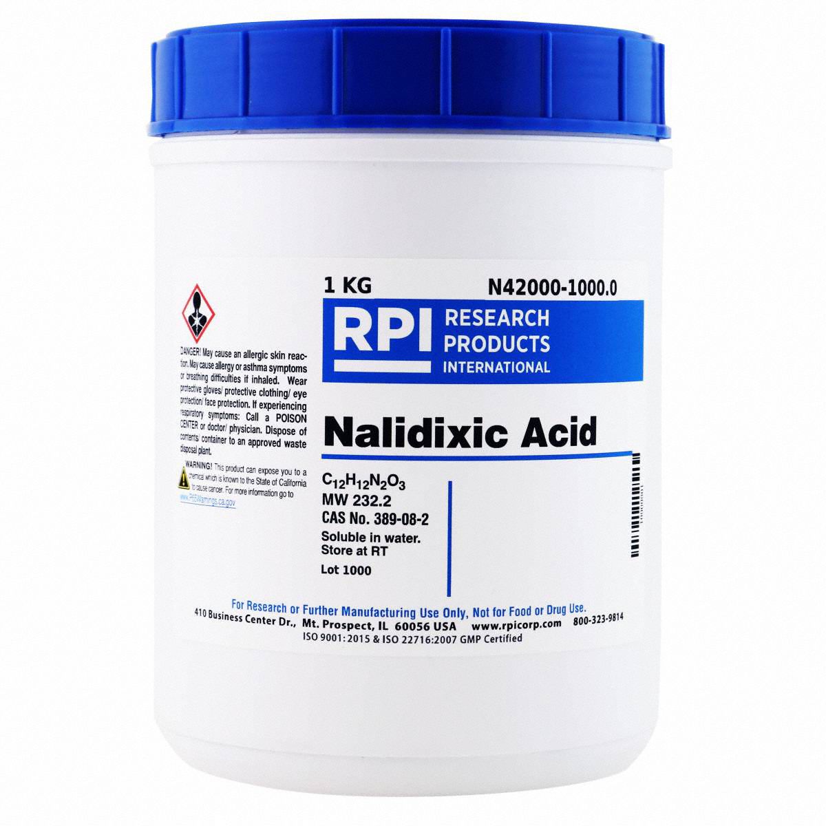 RPI 1 Kg Container Size Powder Nalidixic Acid 30TZ68 N42000 1000 0