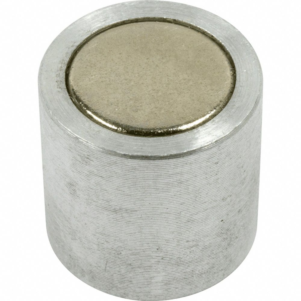 Alnico Magnet: Encased, 0.5 in Thick, 1/2 in Outside Dia, Round