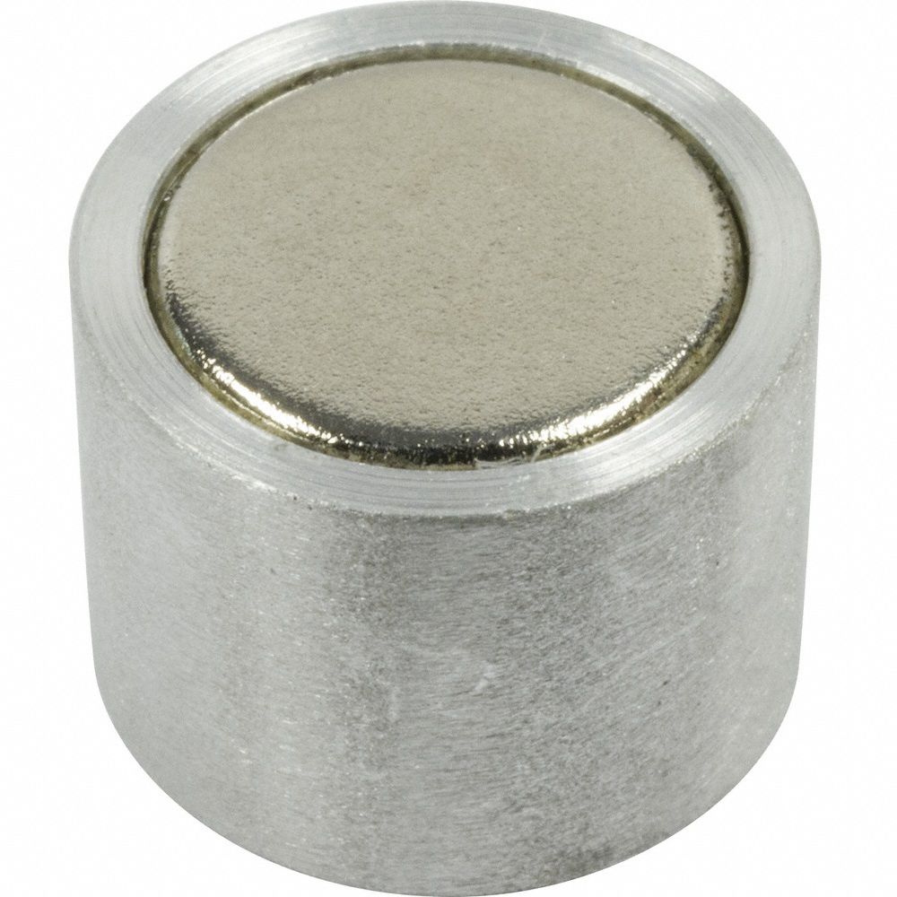 Alnico Magnet: Encased, 0.5 in Thick, 5/8 in Outside Dia