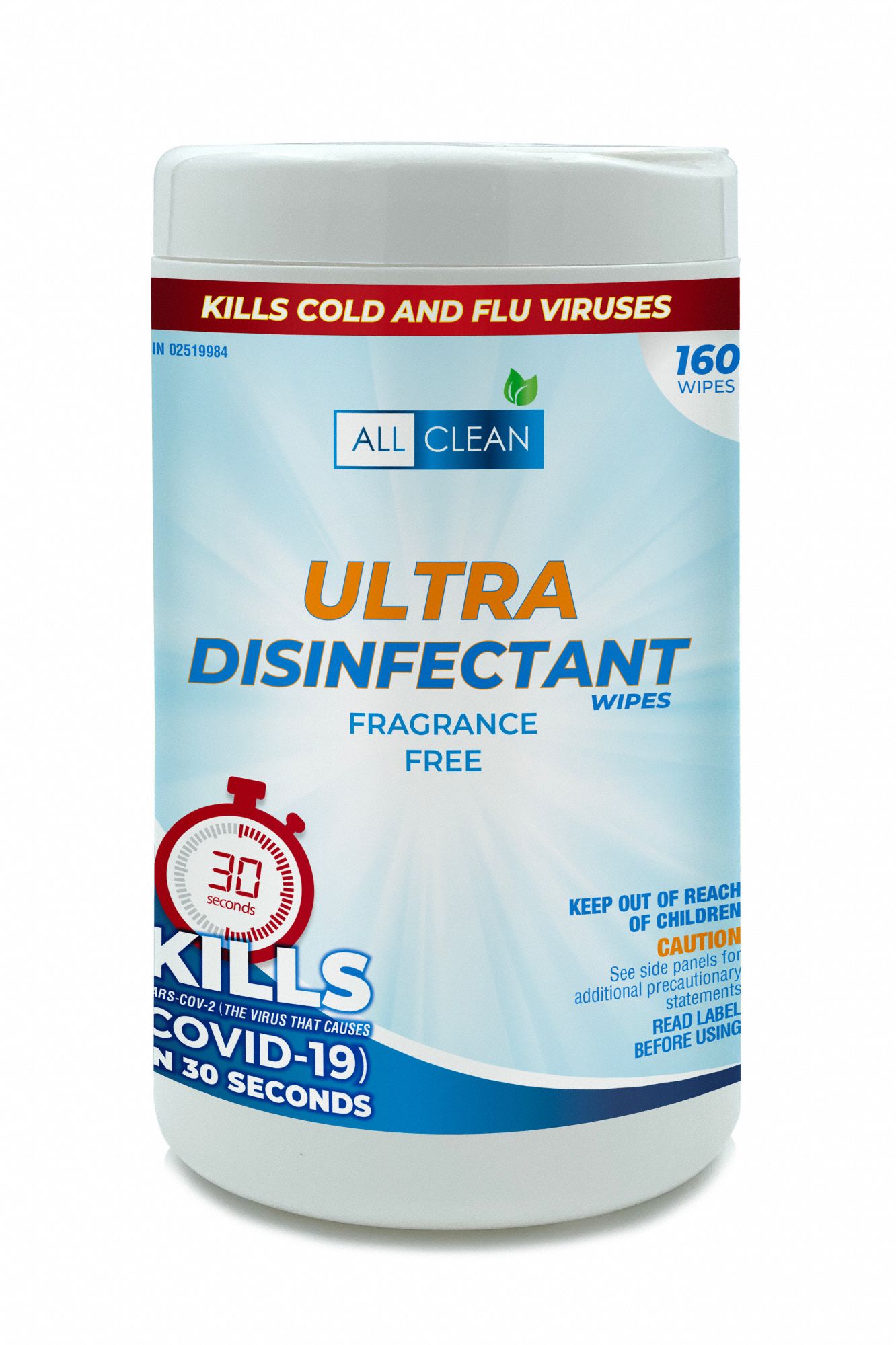 FRAG FREE ULTRA DISINFECTANT WIPE 160 CT