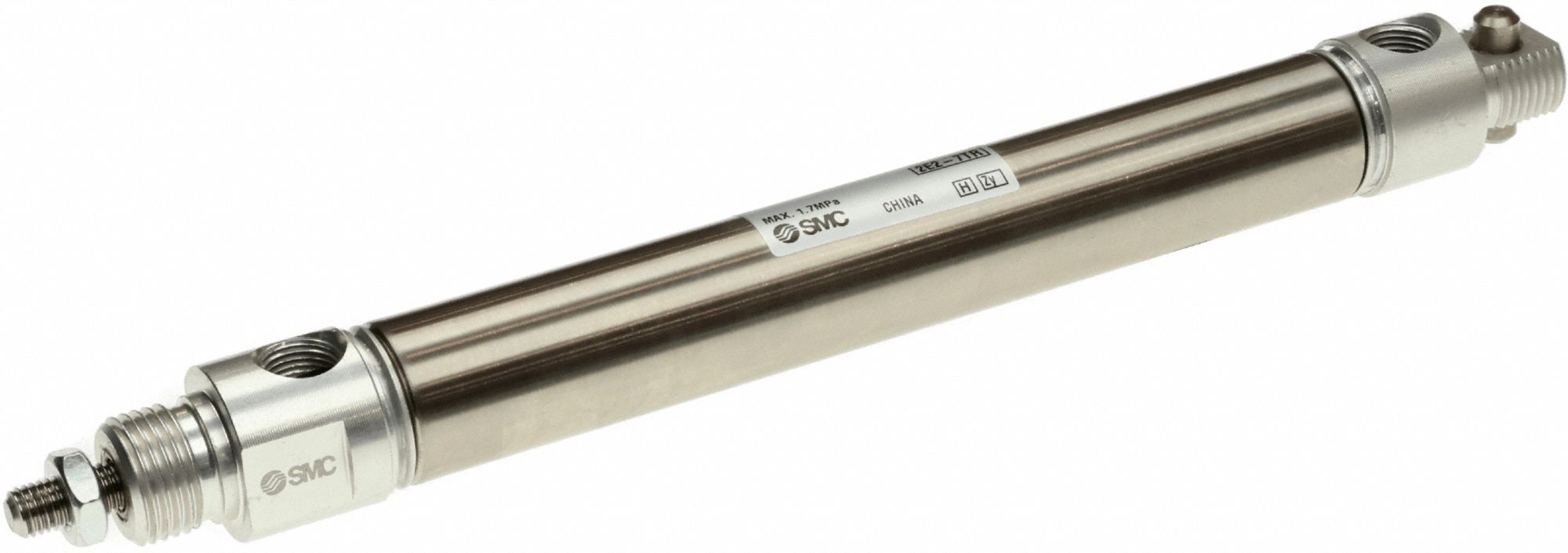 Round Body Cylinder: 3/4 in Bore, 4 in Stroke, Non-Repairable, Stainless Steel, Magnetic Piston