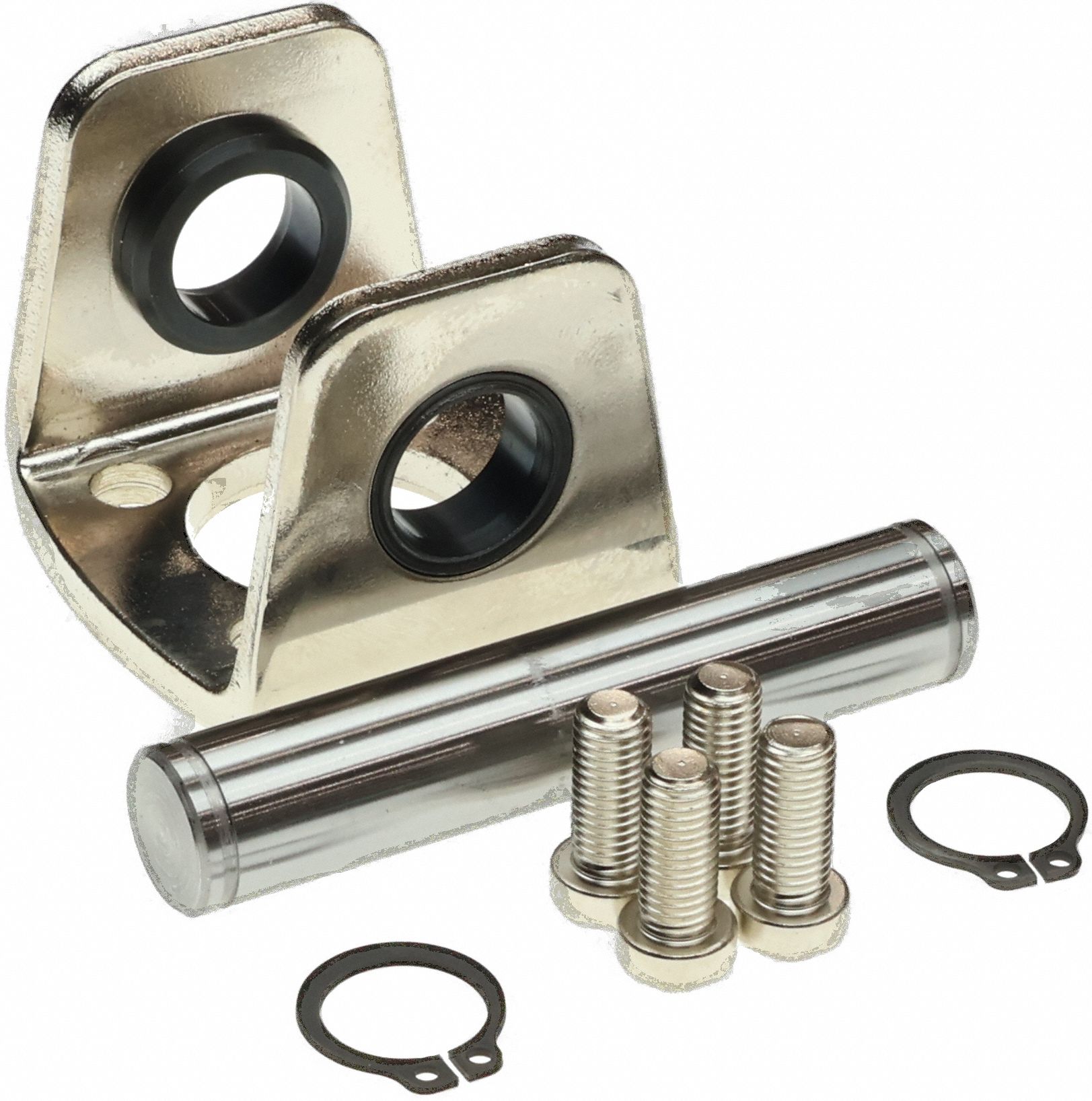 Mounting Bracket: Clevis Mount Type, Fits 40 mm Bore Dia, Carbon Steel, CG-D040