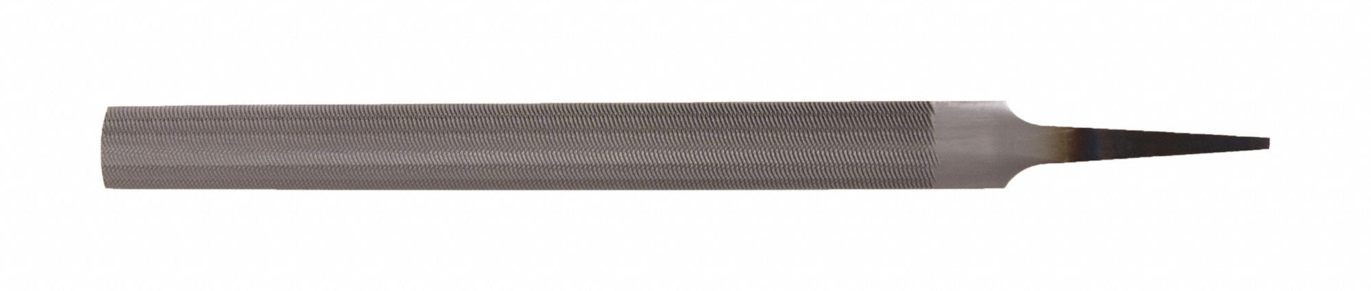 HALF-ROUND FILE, TANG HANDLE, 6 IN