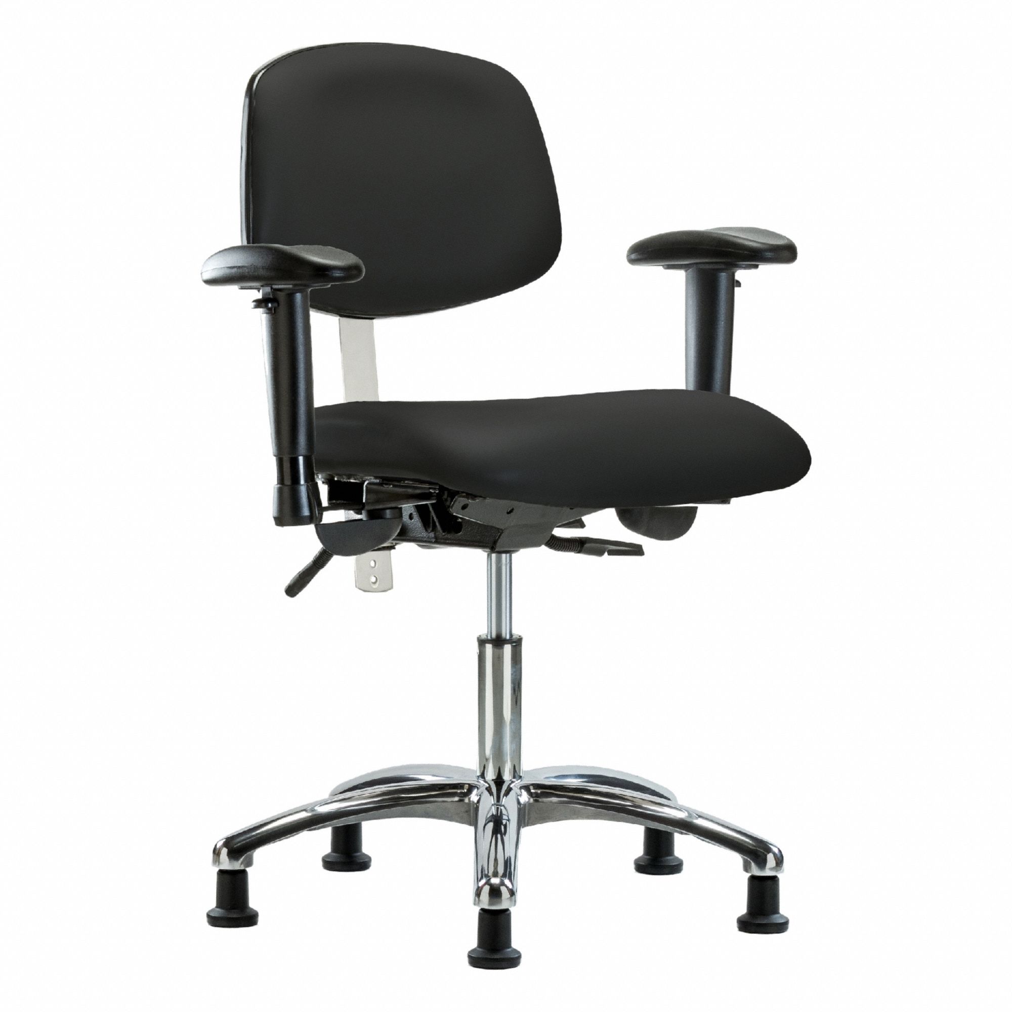 Vinyl CR Chair, Low, AA, Stat, Blk