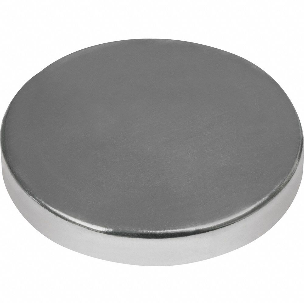 Rare Earth Magnet: Neodymium, 5/16 in Outside Dia, 0.06 in Thick, Disc Magnet, 35