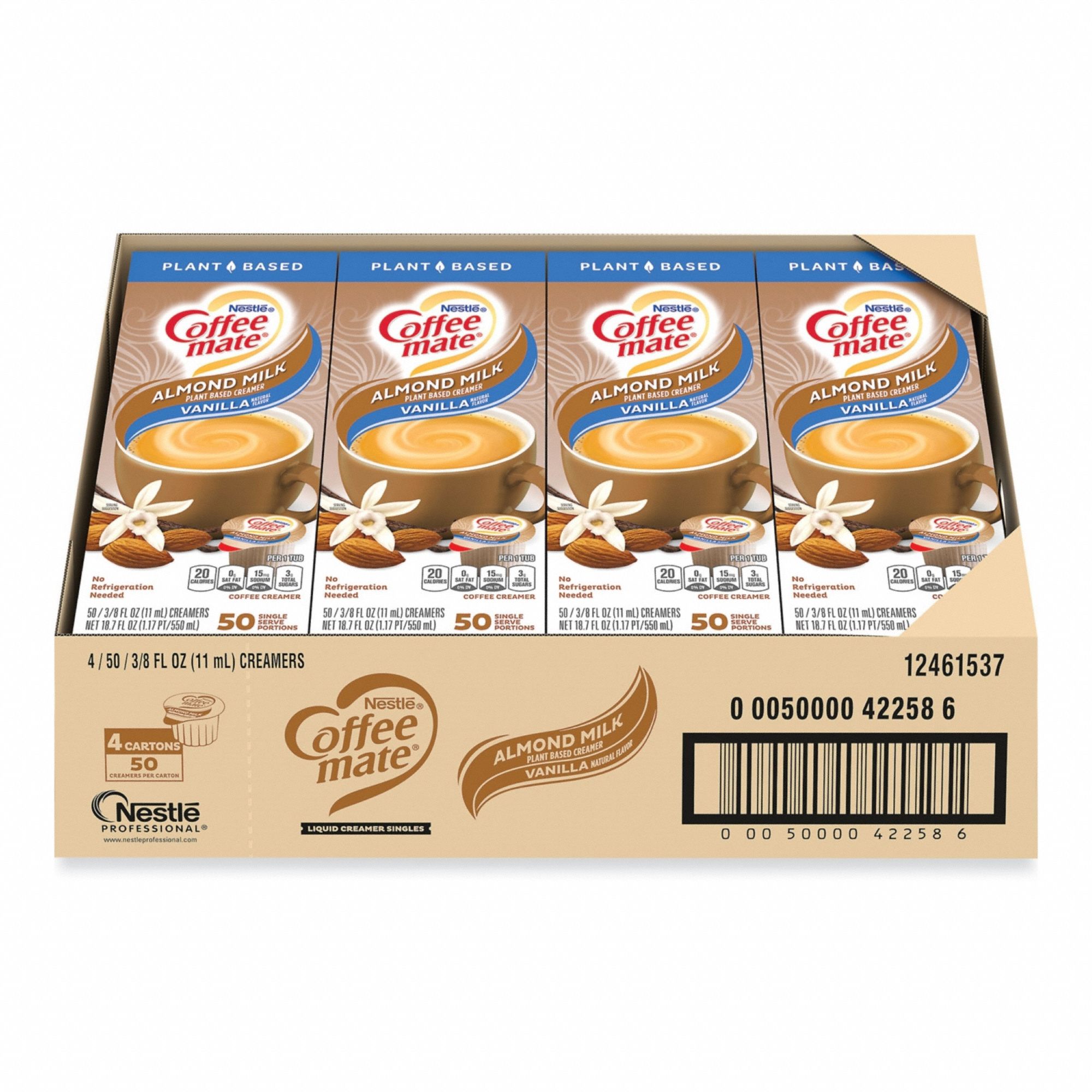 COFFEE MATE, Almond, 0.375 fl oz Item Size, Coffee Creamer - 825AE0 ...