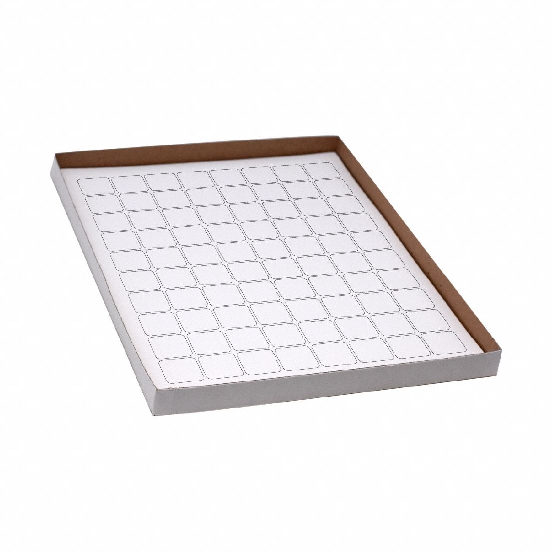 Cryogenic Label: 25 mm Label Wd, 5 mil Label Thick, White, Polypropylene, Chemical-Resistant, Square