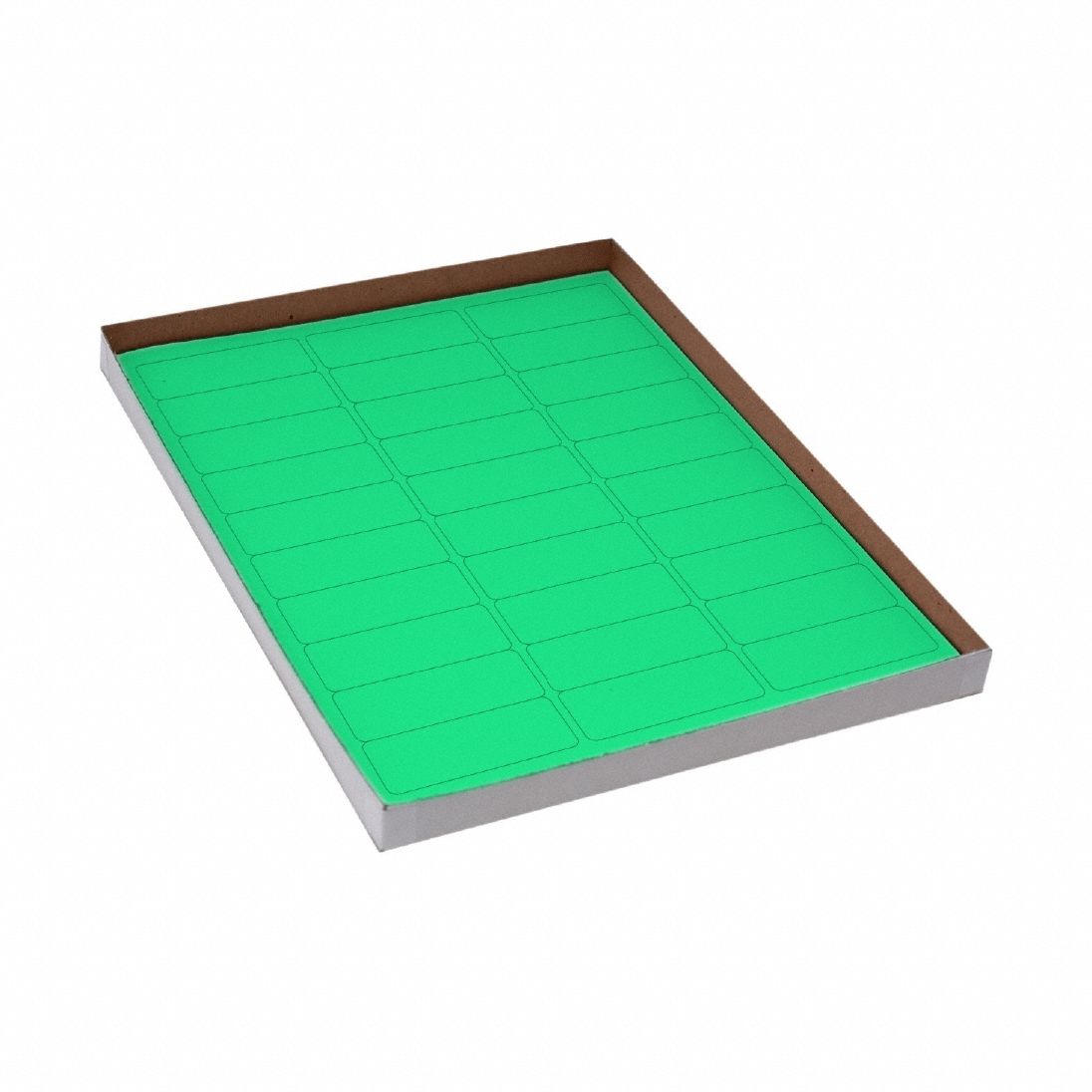 Cryogenic Label: 25 mm Label Wd, 5 mil Label Thick, Green, Polypropylene, Chemical-Resistant, Sheet