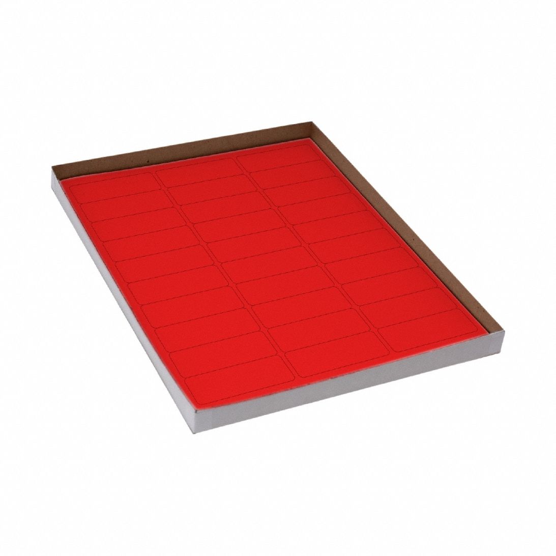 Cryogenic Label: 25 mm Label Wd, 5 mil Label Thick, Red, Polypropylene, Chemical-Resistant, Sheet