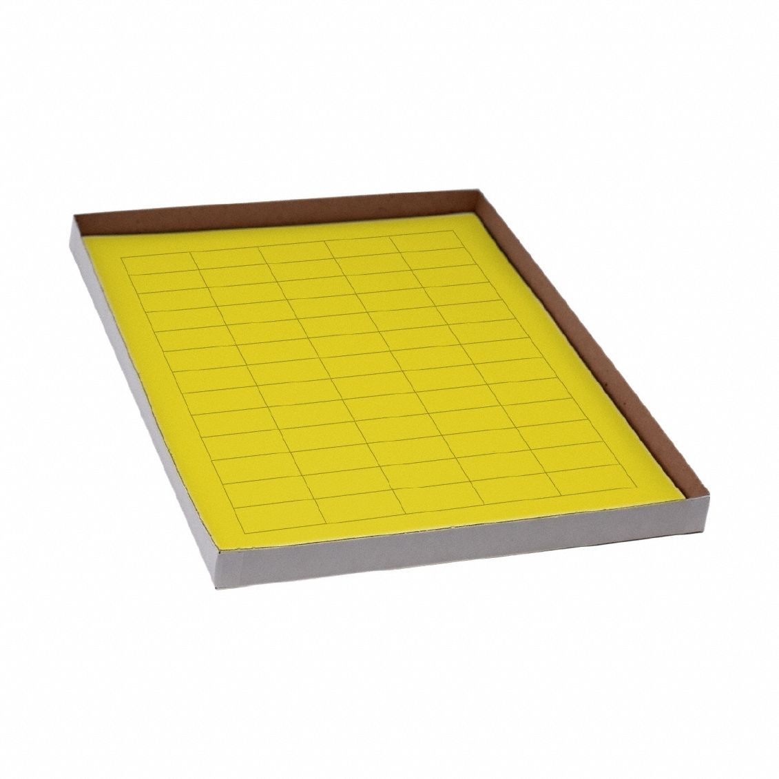 Cryogenic Label: 19 mm Label Wd, 5 mil Label Thick, Yellow, Polypropylene, Chemical-Resistant, Sheet