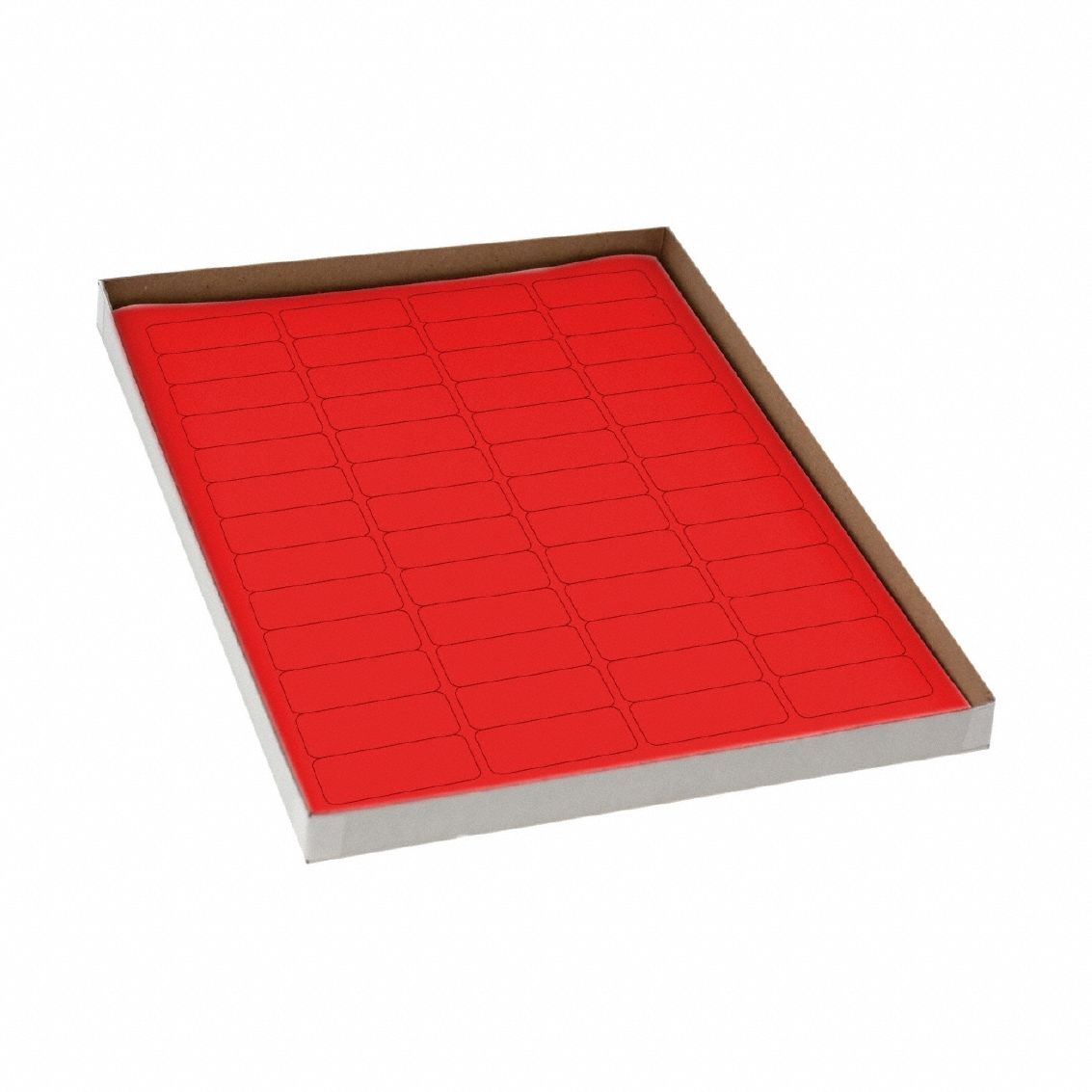 Cryogenic Label: 19 mm Label Wd, 5 mil Label Thick, Red, Polypropylene, Chemical-Resistant, Sheet