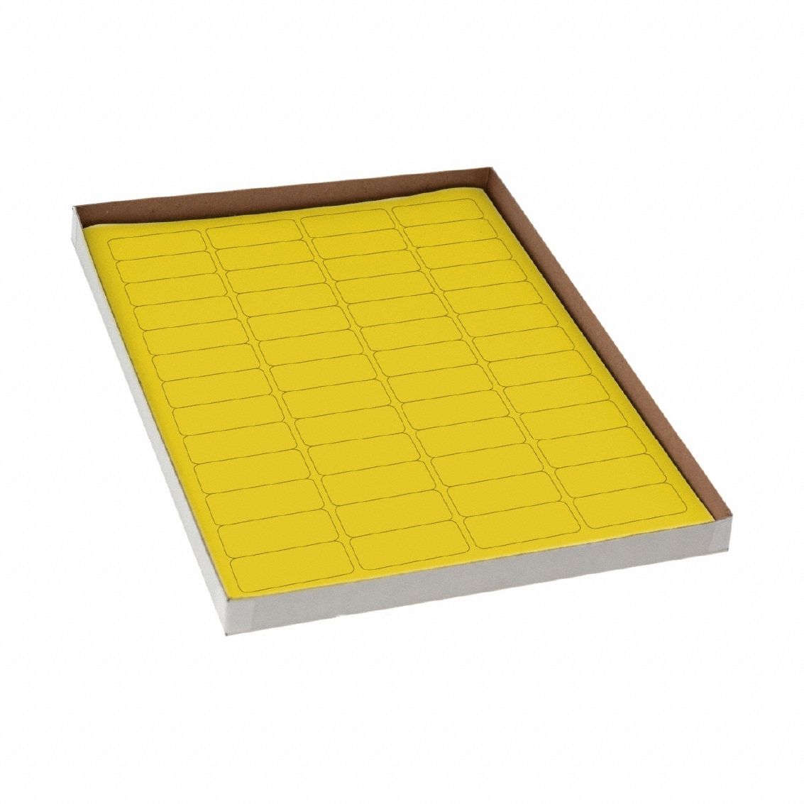 Cryogenic Label: 19 mm Label Wd, 5 mil Label Thick, Yellow, Polypropylene, Chemical-Resistant, Sheet