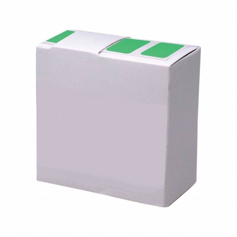 Cryogenic Label: 19 mm Label Wd, 5 mil Label Thick, Green, Polypropylene, Chemical-Resistant, Roll