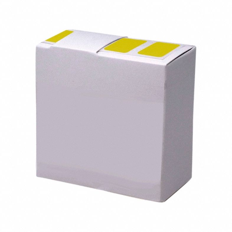 Cryogenic Label: 19 mm Label Wd, 5 mil Label Thick, Yellow, Polypropylene, Chemical-Resistant, Roll
