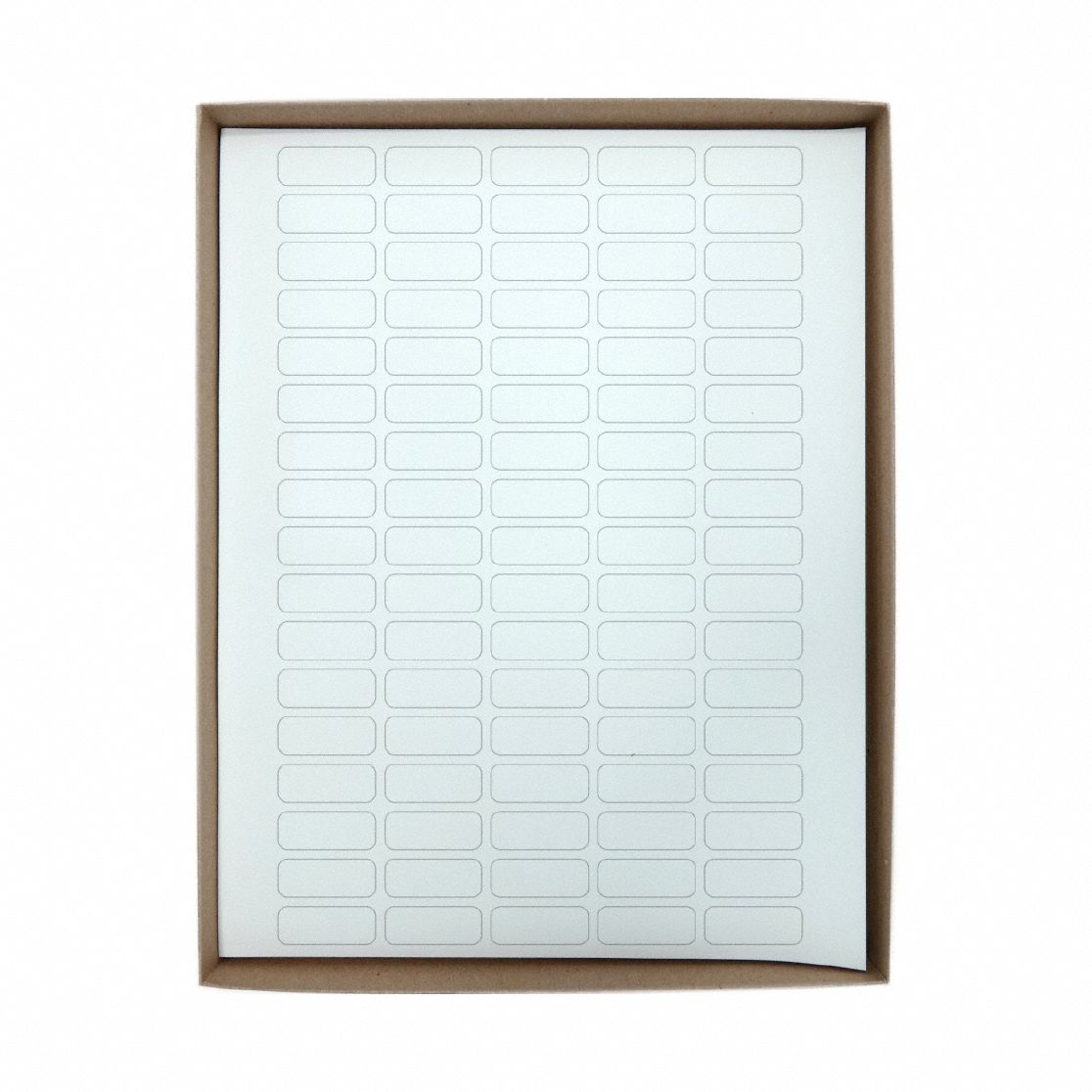 Cryogenic Label: 13 mm Label Wd, 5 mil Label Thick, White, Polypropylene, Chemical-Resistant, Sheet