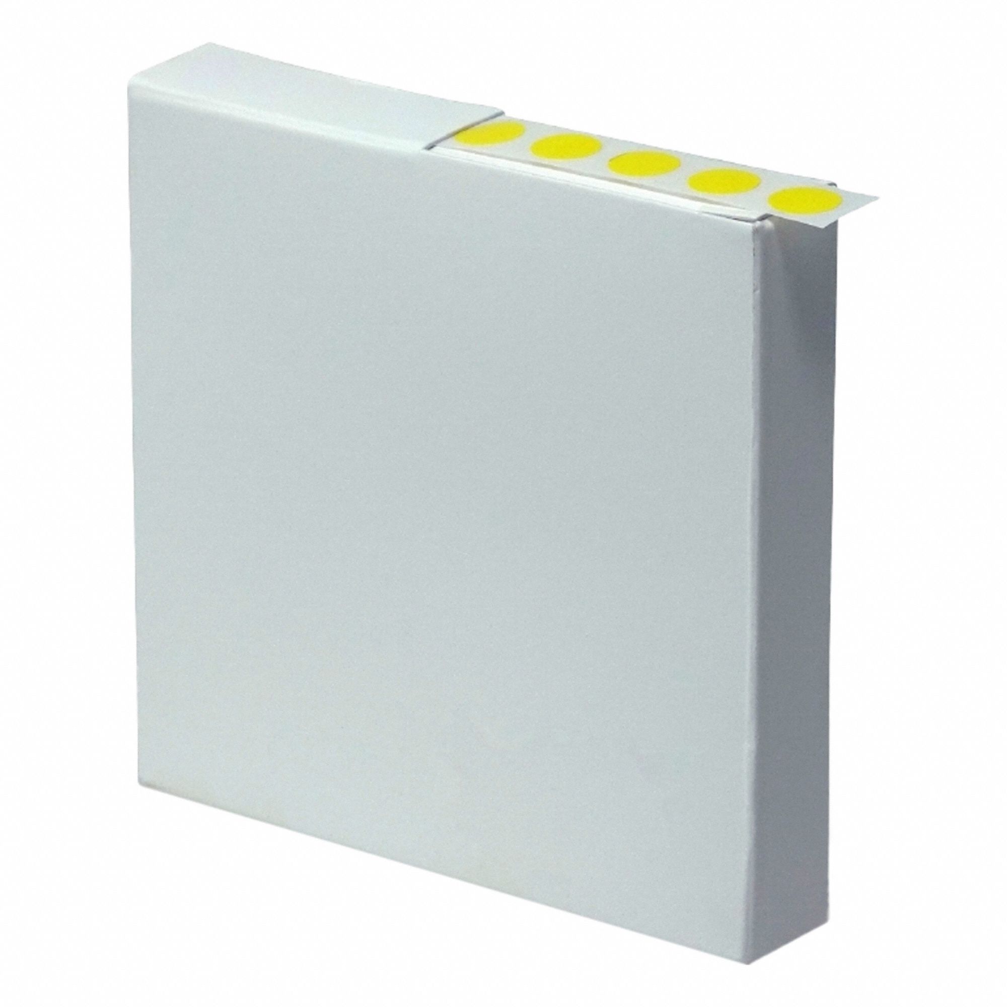 Cryogenic Label: 5 mil Label Thick, Yellow, Polypropylene, Chemical-Resistant, Circle, 1, 000 Labels