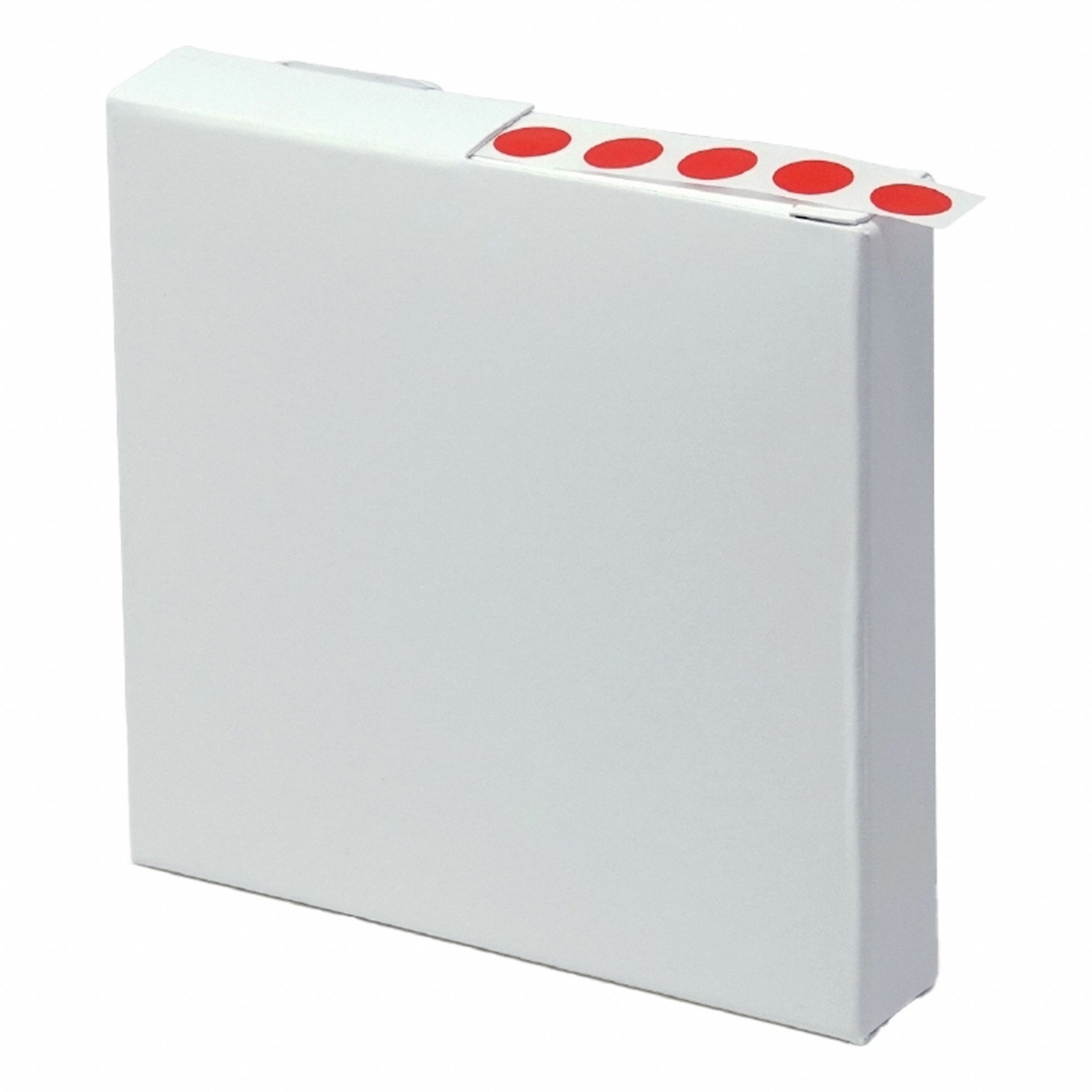 Cryogenic Label: 5 mil Label Thick, Red, Polypropylene, Chemical-Resistant, Circle, 1, 000 Labels