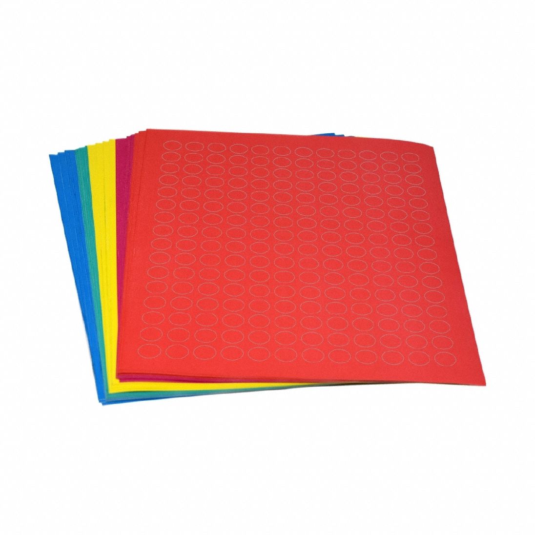 Cryogenic Label: 5 mil Label Thick, Assorted, Polypropylene, Chemical-Resistant, Circle, Sheet