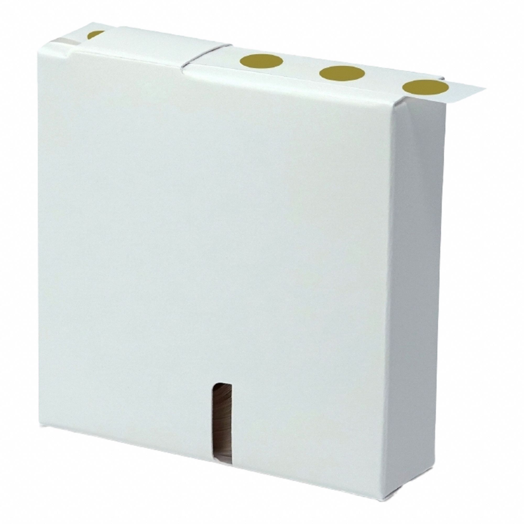 Cryogenic Label: 5 mil Label Thick, Gold, Polypropylene, Chemical-Resistant, Circle, 1, 000 Labels