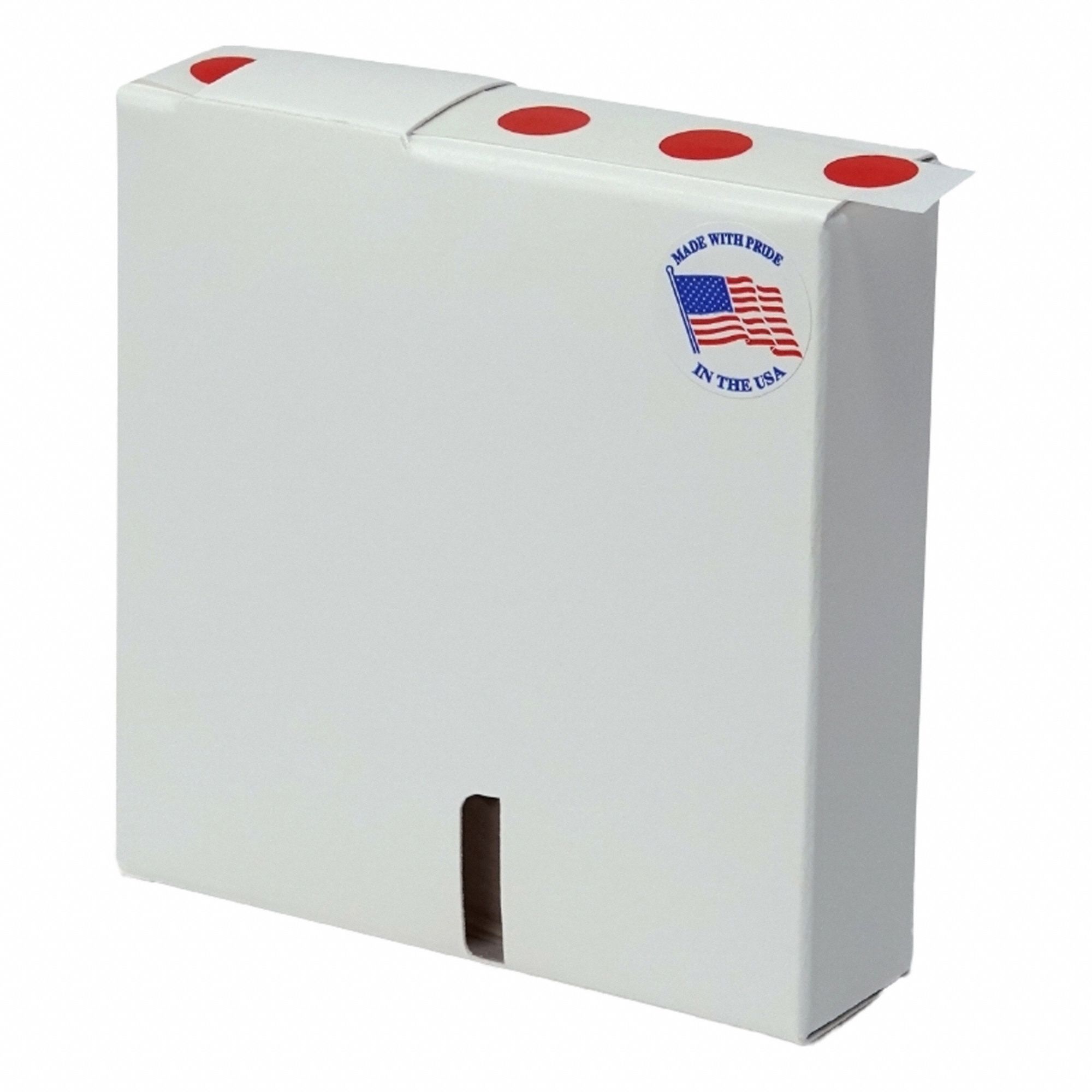 Cryogenic Label: 5 mil Label Thick, Red, Polypropylene, Chemical-Resistant, Circle, 1, 000 Labels