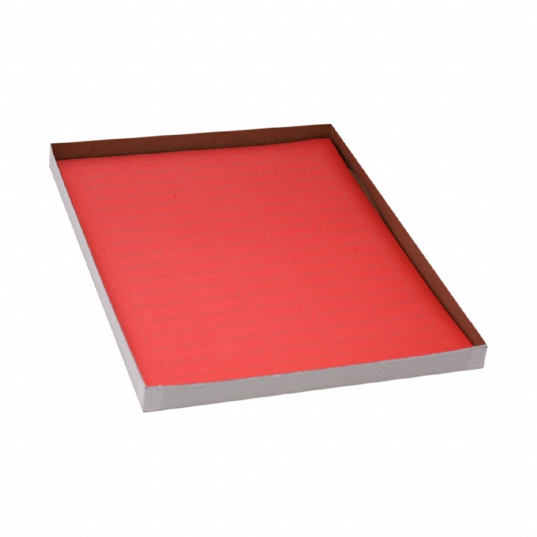 Cryogenic Label: 13 mm Label Wd, 5 mil Label Thick, Red, Polypropylene, Chemical-Resistant, Sheet