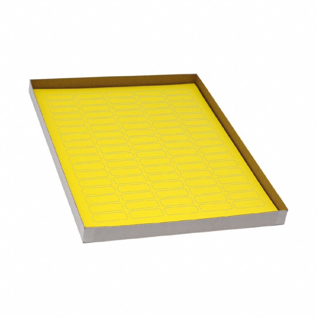 Cryogenic Label: 13 mm Label Wd, 5 mil Label Thick, Yellow, Polypropylene, Chemical-Resistant, Sheet